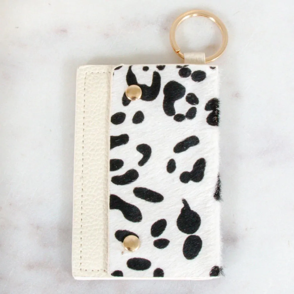 Caila Leather Cardholder with Snaps