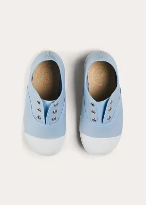 Canvas Plimsols in Blue (20-35EU)