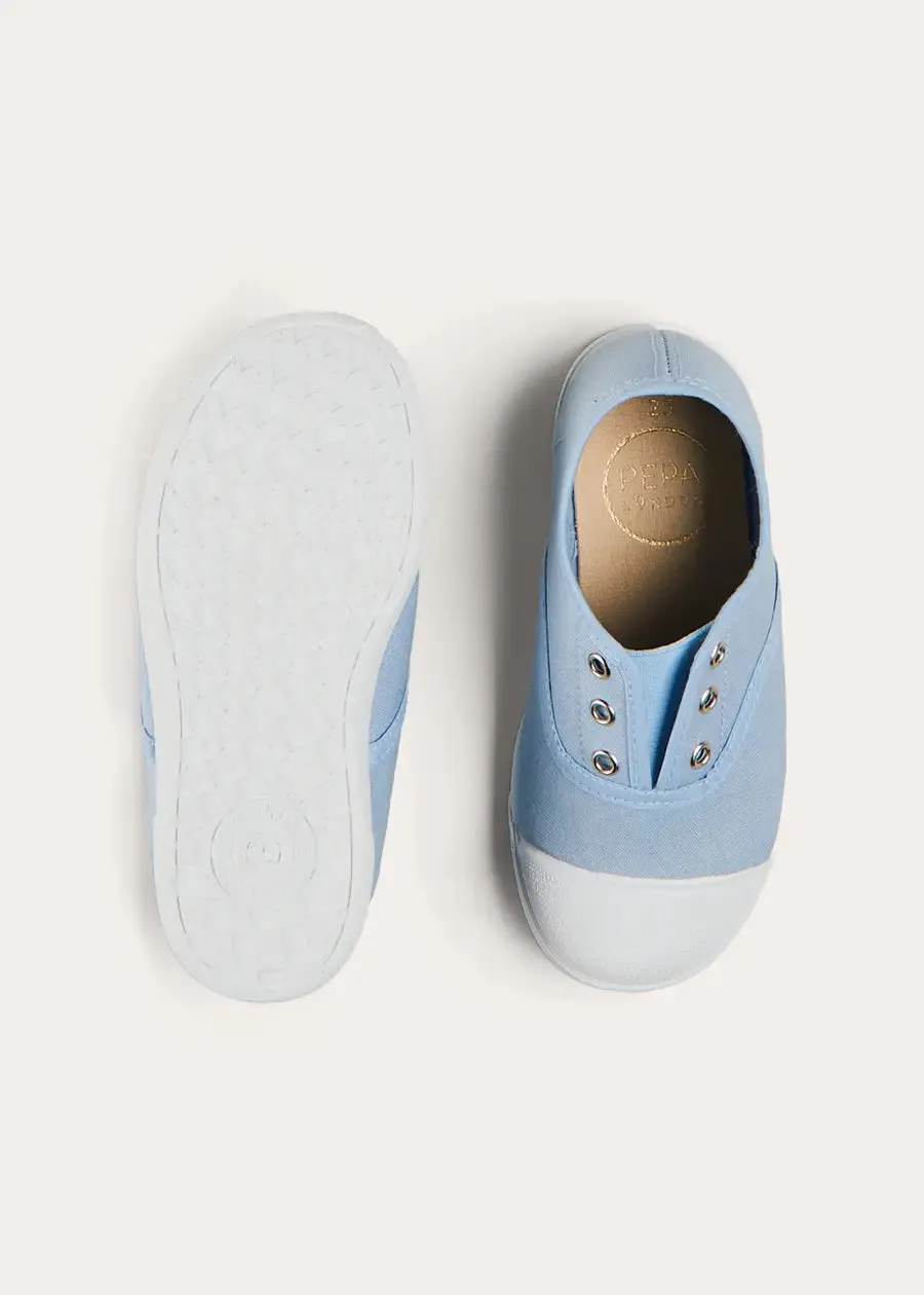 Canvas Plimsols in Blue (20-35EU)