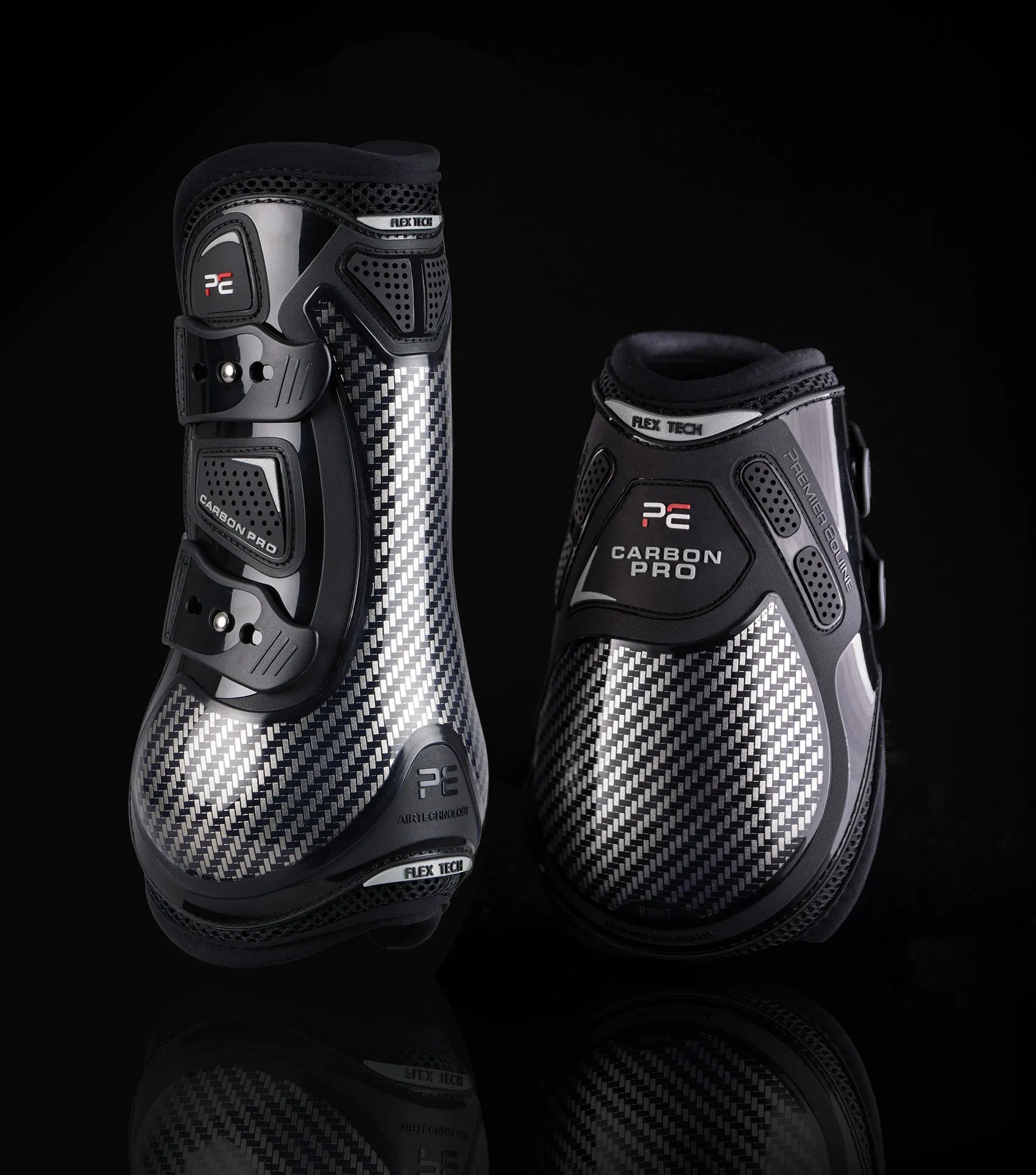 Carbon Pro Tendon Boots Black