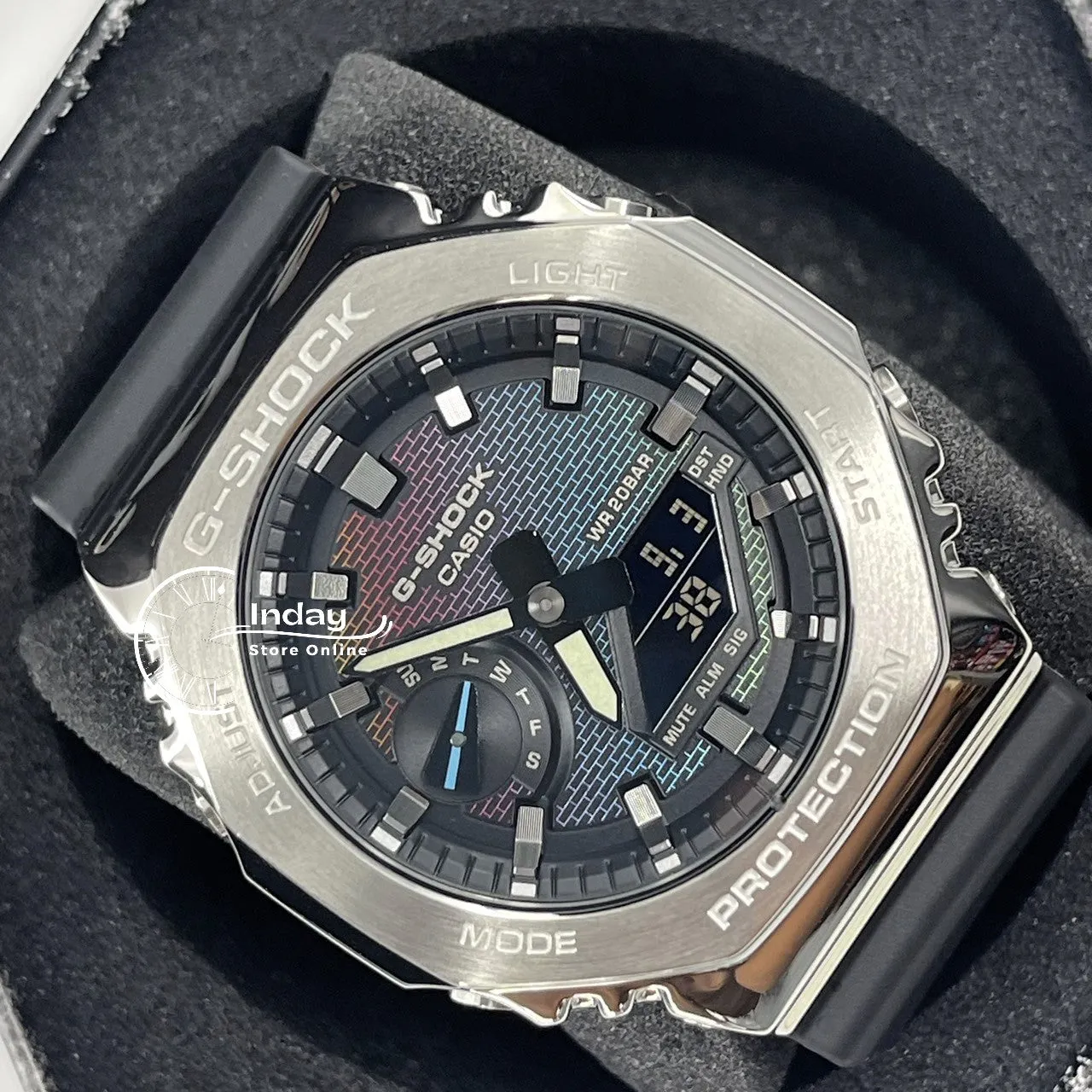Casio G-Shock G-Steel Men's Watch GM-2100RW-1A Bio-based Resin Band Shock Resistant Mineral Glass