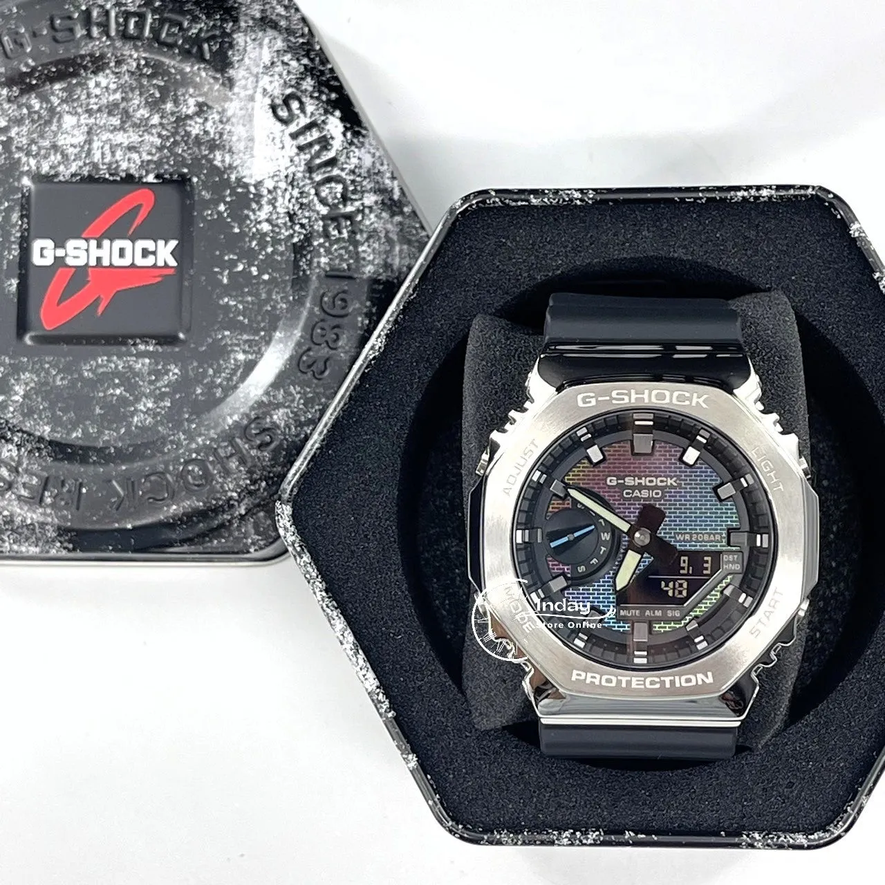 Casio G-Shock G-Steel Men's Watch GM-2100RW-1A Bio-based Resin Band Shock Resistant Mineral Glass