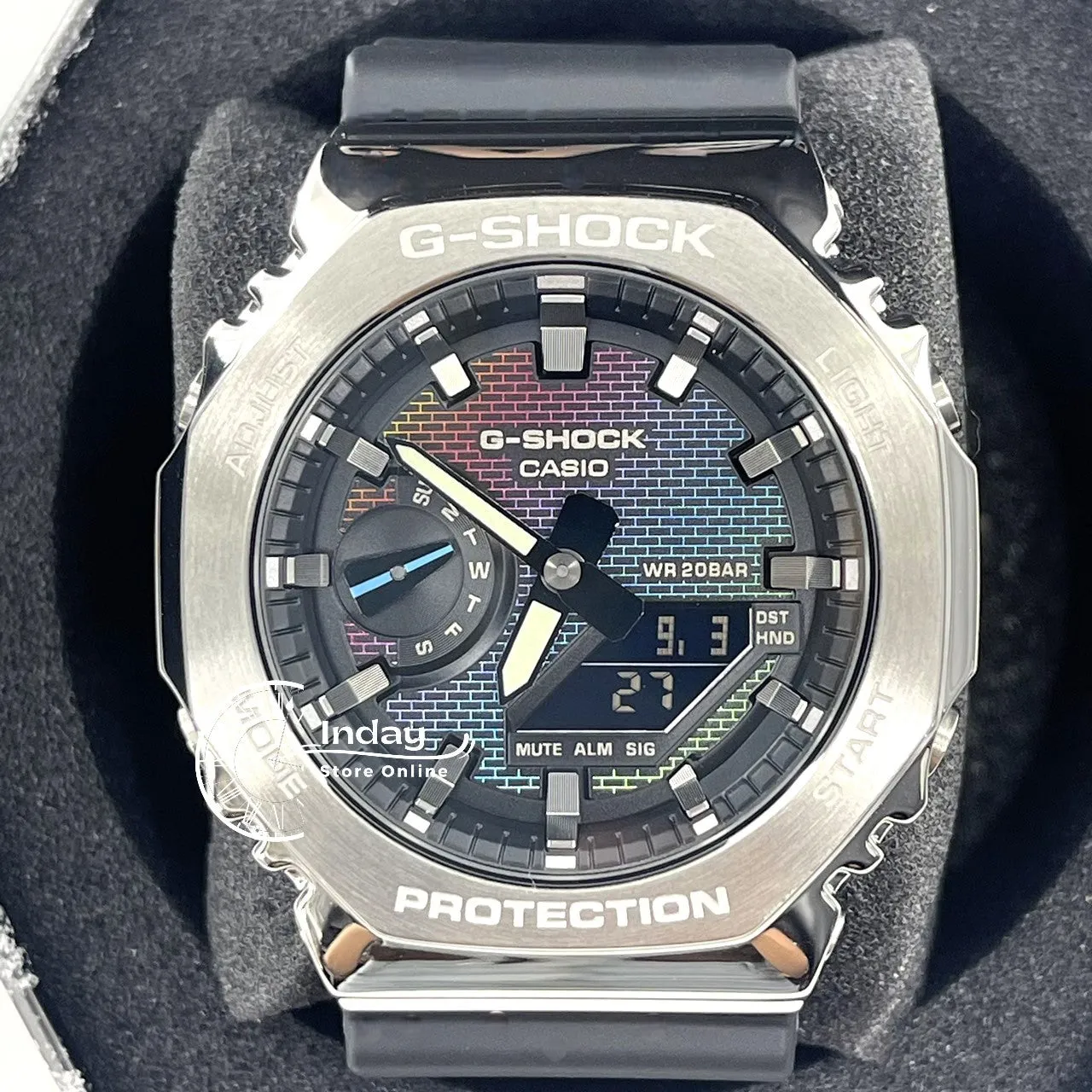 Casio G-Shock G-Steel Men's Watch GM-2100RW-1A Bio-based Resin Band Shock Resistant Mineral Glass