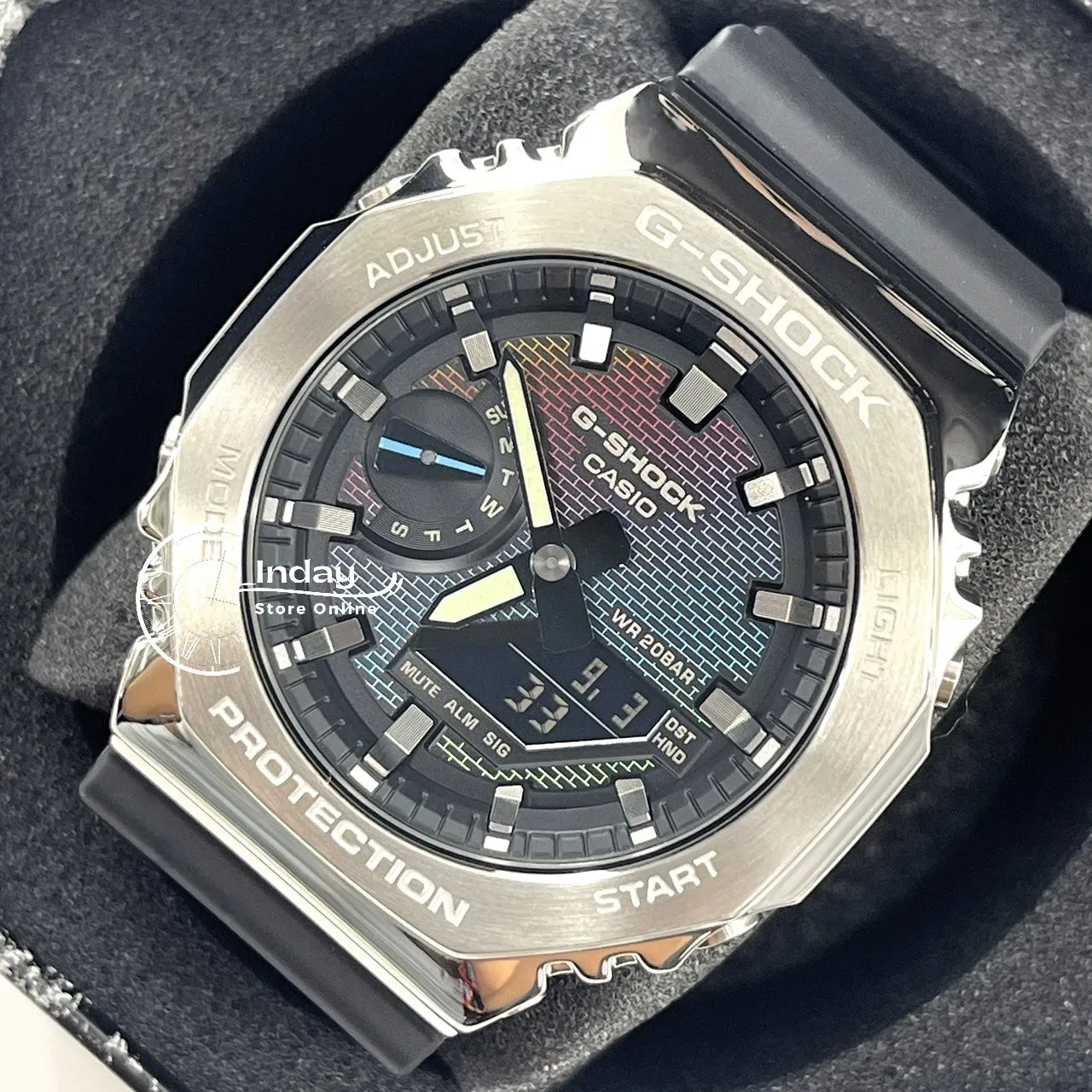 Casio G-Shock G-Steel Men's Watch GM-2100RW-1A Bio-based Resin Band Shock Resistant Mineral Glass