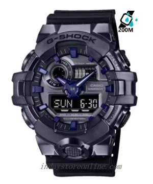 Casio G-Shock G-Steel Men's Watch GM-700P-6A Resin Band Shock Resistant Mineral Glass Battery Life 5-Years
