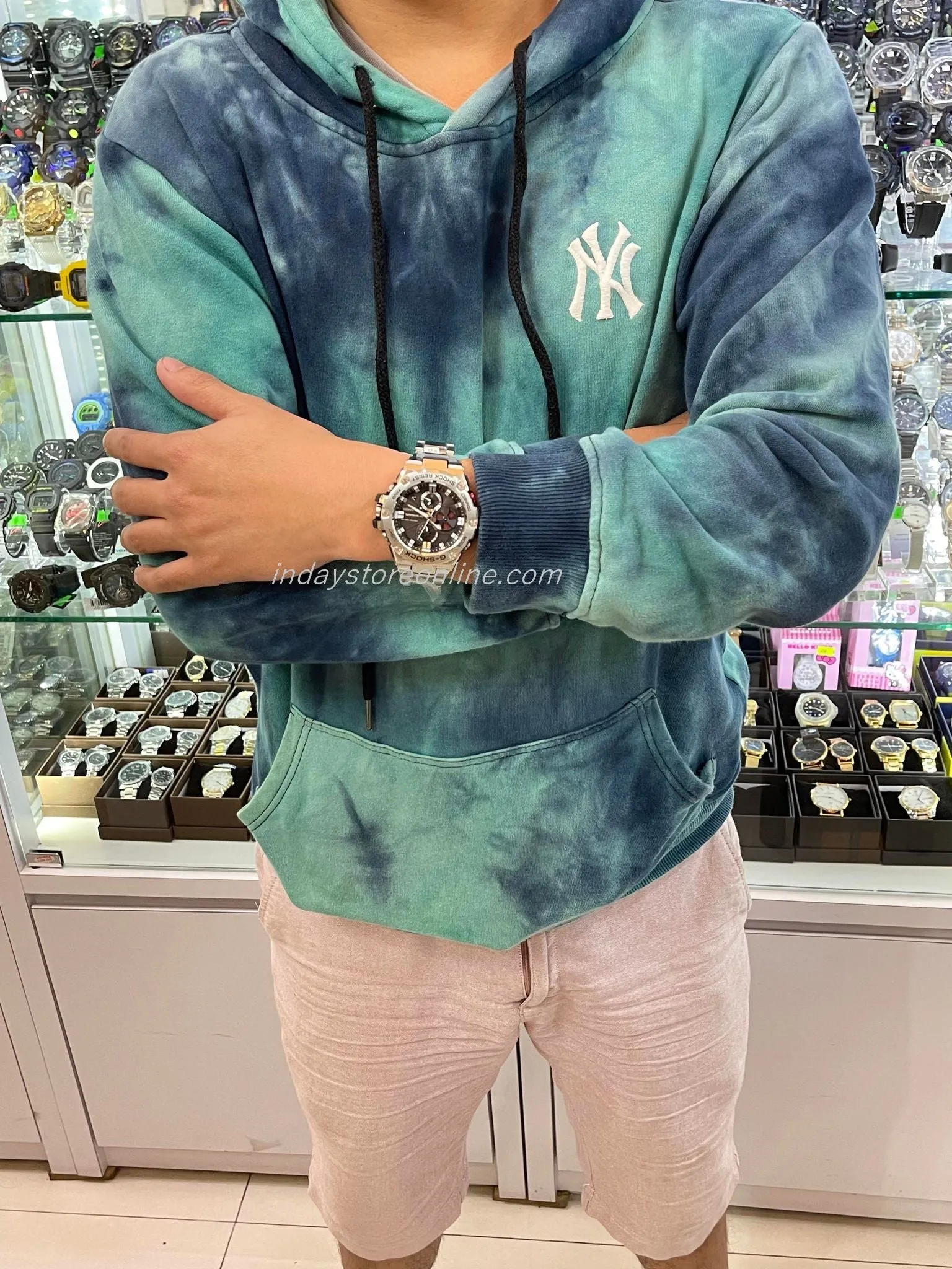 Casio G-Shock G-Steel Men's Watch GST-B100D-1A Tough Solar (Solar powered) Mobile link (Wireless linking using Bluetooth®)