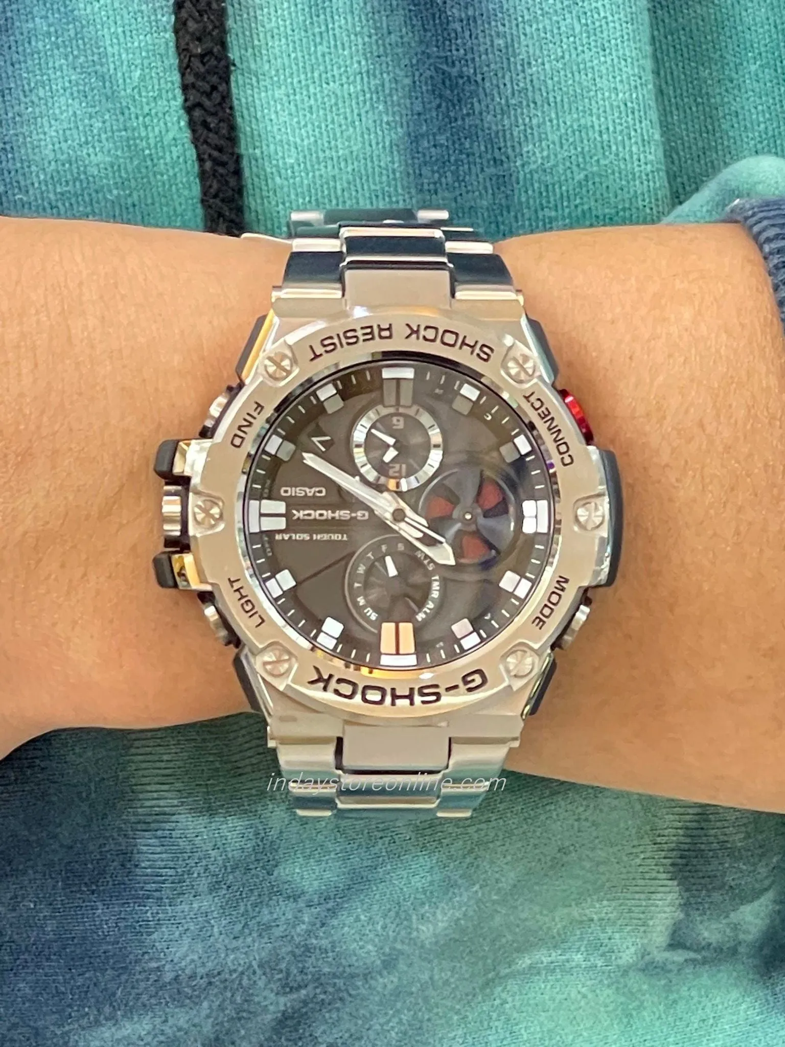 Casio G-Shock G-Steel Men's Watch GST-B100D-1A Tough Solar (Solar powered) Mobile link (Wireless linking using Bluetooth®)