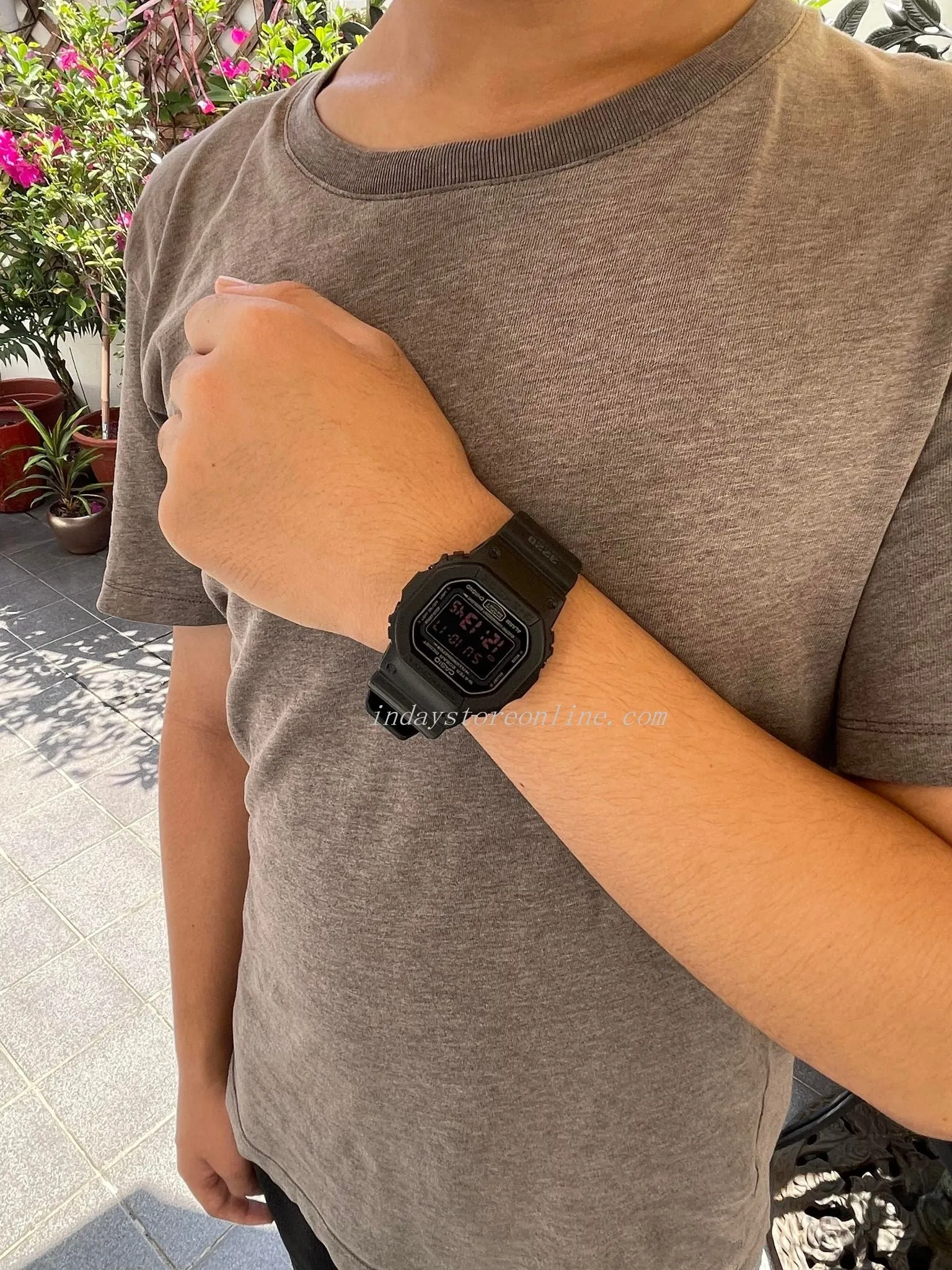 Casio G-Shock Men's Watch DW-5600MS-1D Digital Shock Resistant Mineral Glass