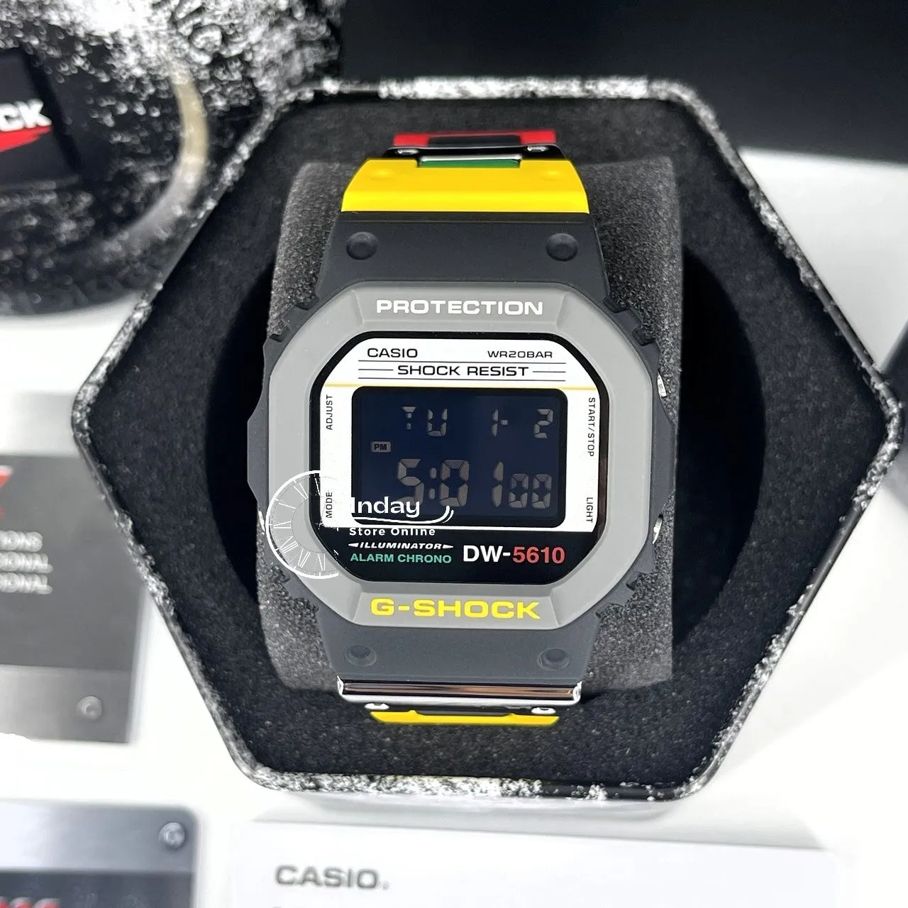 Casio G-Shock Men's Watch DW-5610MT-1 Digital Resin Composite Band Shock Resistant Mineral Glass