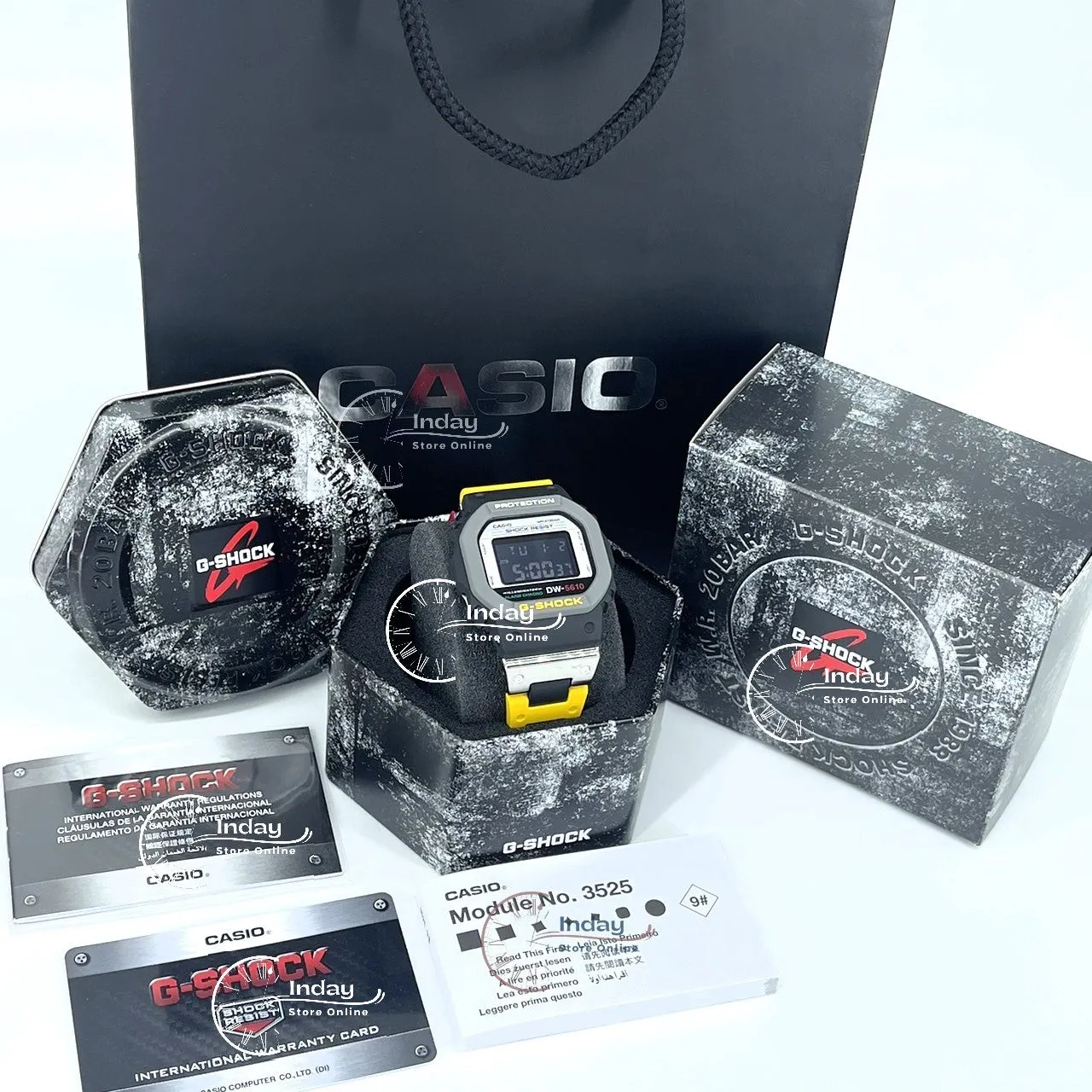 Casio G-Shock Men's Watch DW-5610MT-1 Digital Resin Composite Band Shock Resistant Mineral Glass