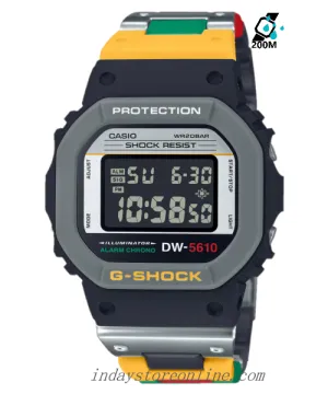 Casio G-Shock Men's Watch DW-5610MT-1 Digital Resin Composite Band Shock Resistant Mineral Glass