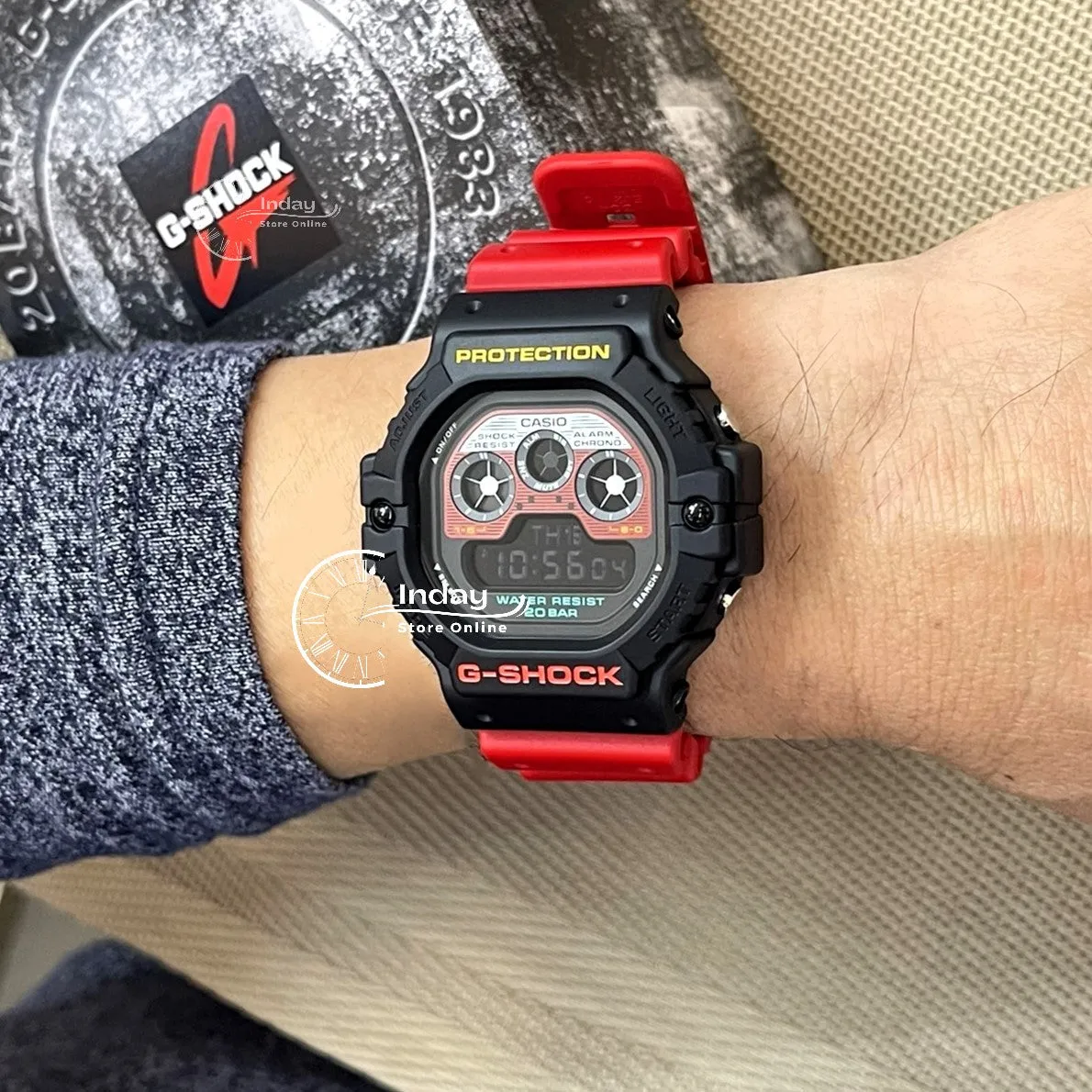 Casio G-Shock Men's Watch DW-5900MT-1A4 Digital Shock Resistant Resin Band Mineral Glass