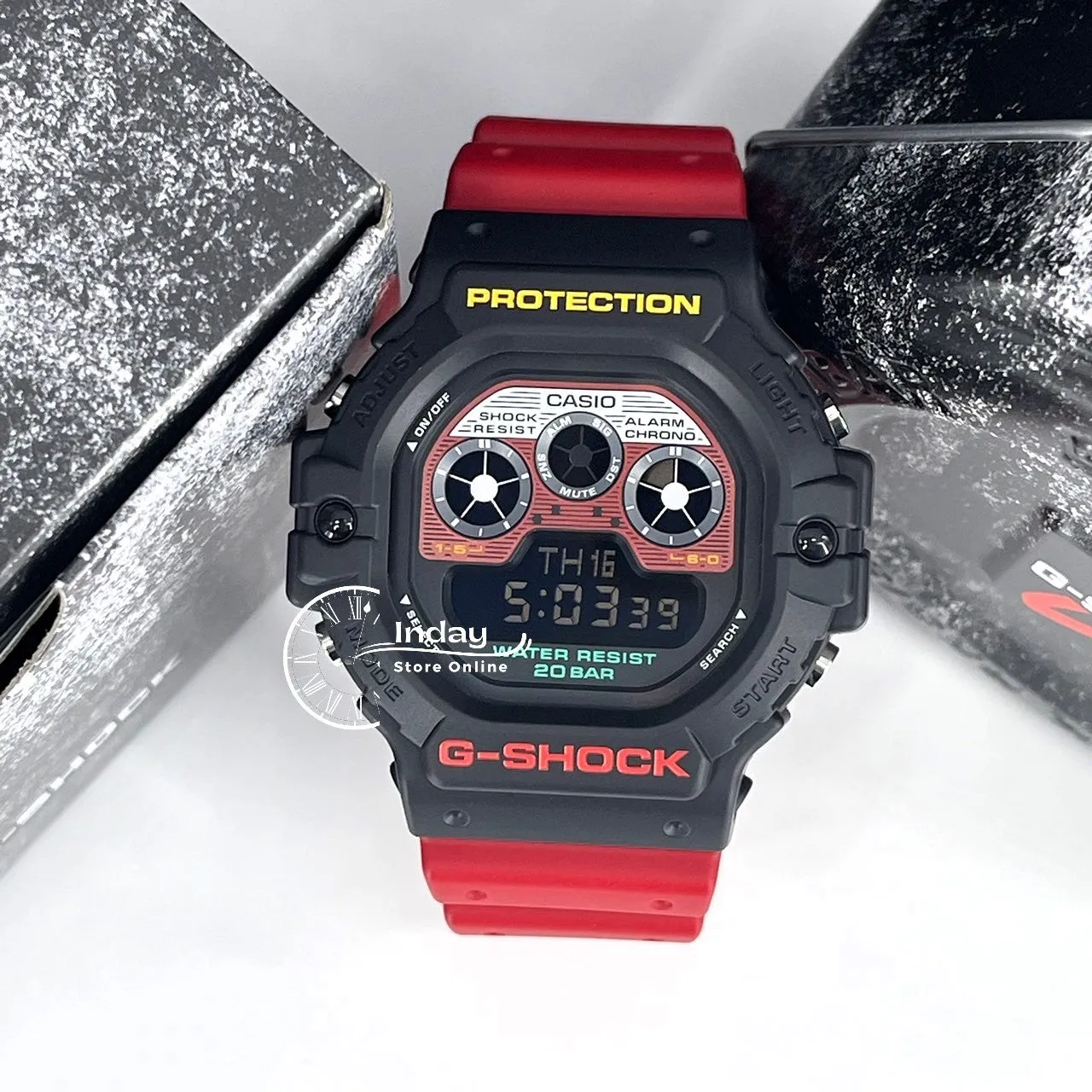 Casio G-Shock Men's Watch DW-5900MT-1A4 Digital Shock Resistant Resin Band Mineral Glass