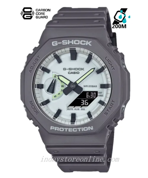 Casio G-Shock Men's Watch GA-2100HD-8A Shock Resistant Carbon Core Guard Structure