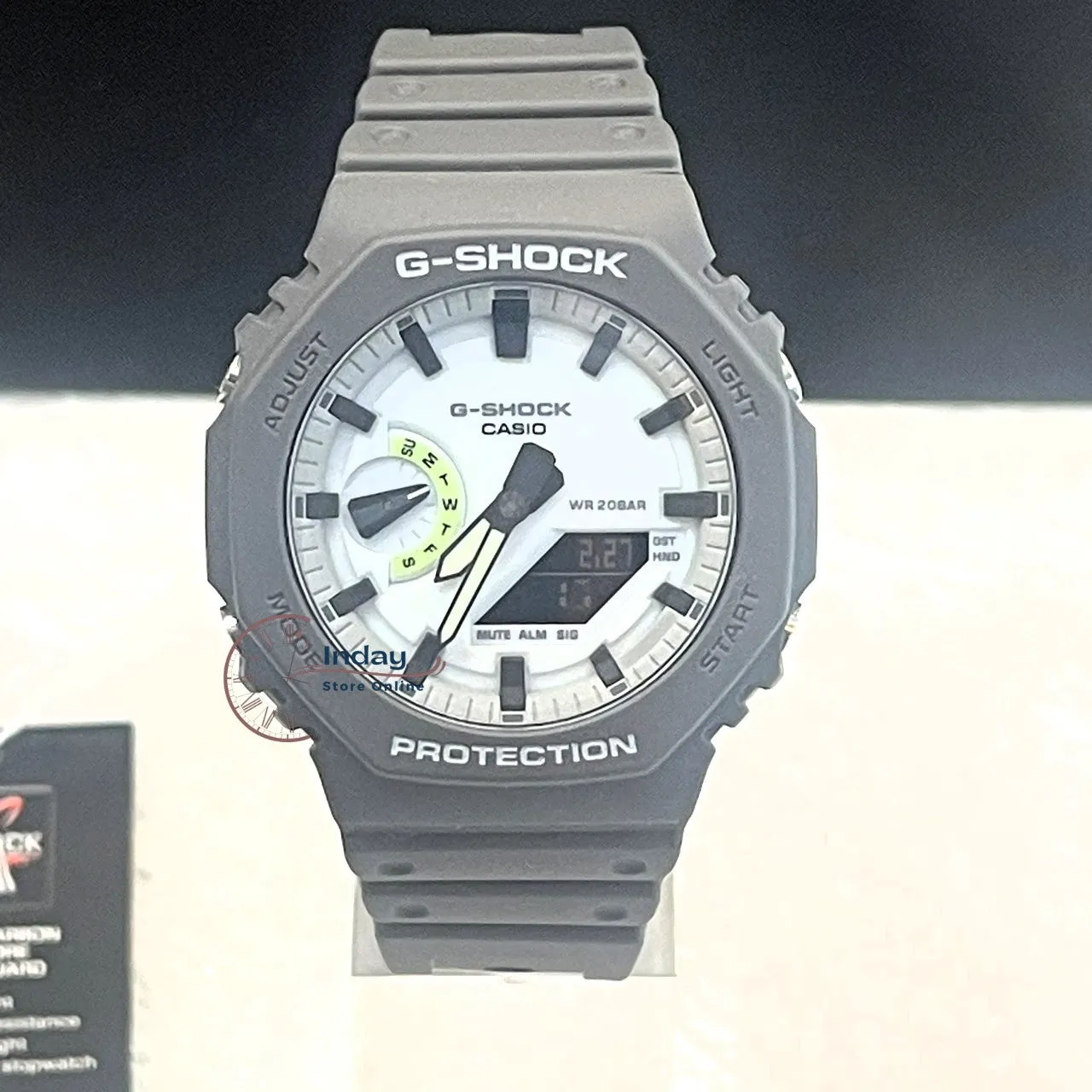 Casio G-Shock Men's Watch GA-2100HD-8A Shock Resistant Carbon Core Guard Structure