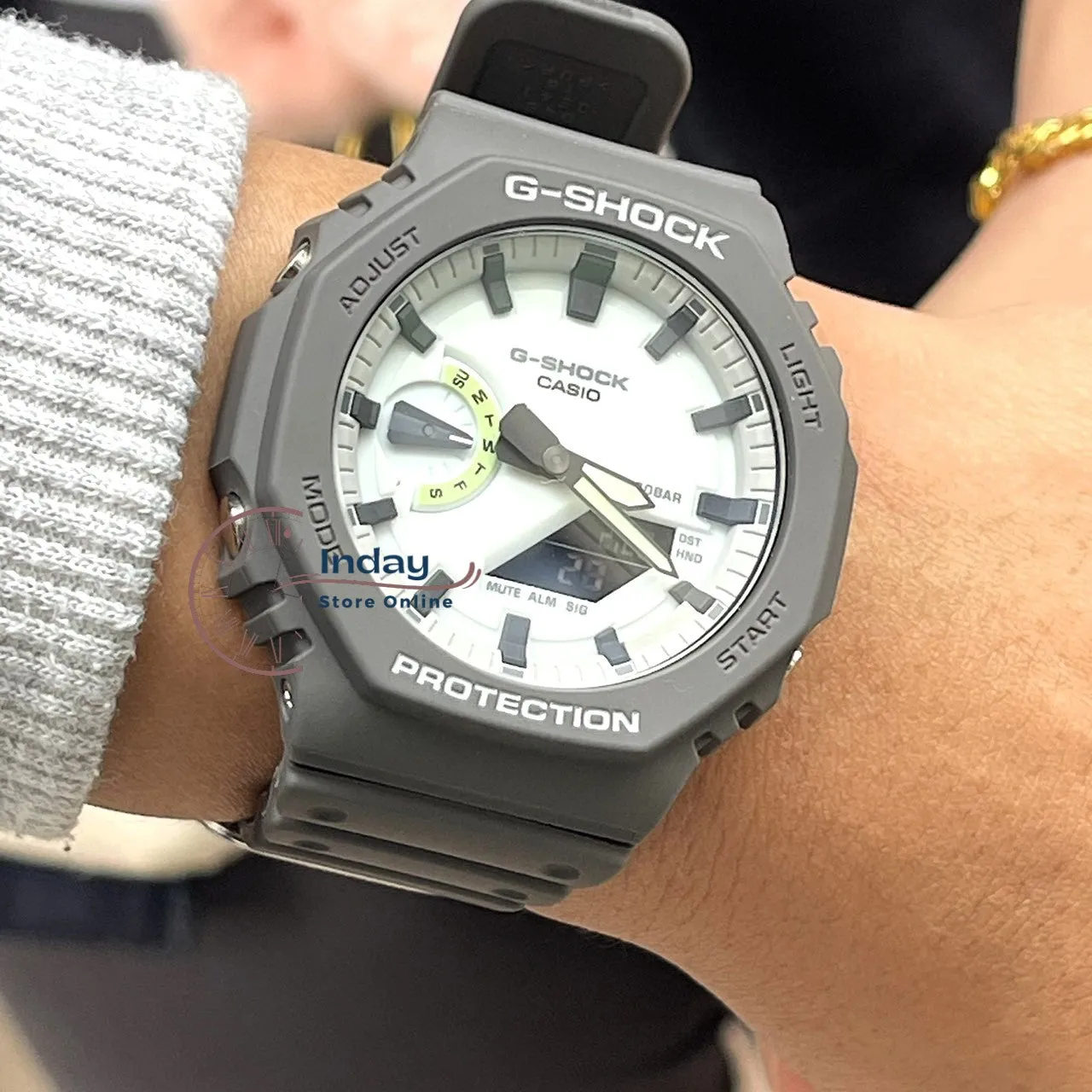 Casio G-Shock Men's Watch GA-2100HD-8A Shock Resistant Carbon Core Guard Structure