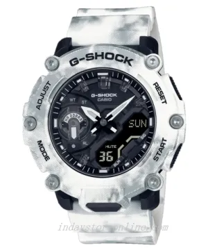 Casio G-Shock Men's Watch GA-2200GC-7A Analog-Digital GA-2200 Series Camouflage Frozen Forest Series Sporty Design Carbon Core Guard Structure