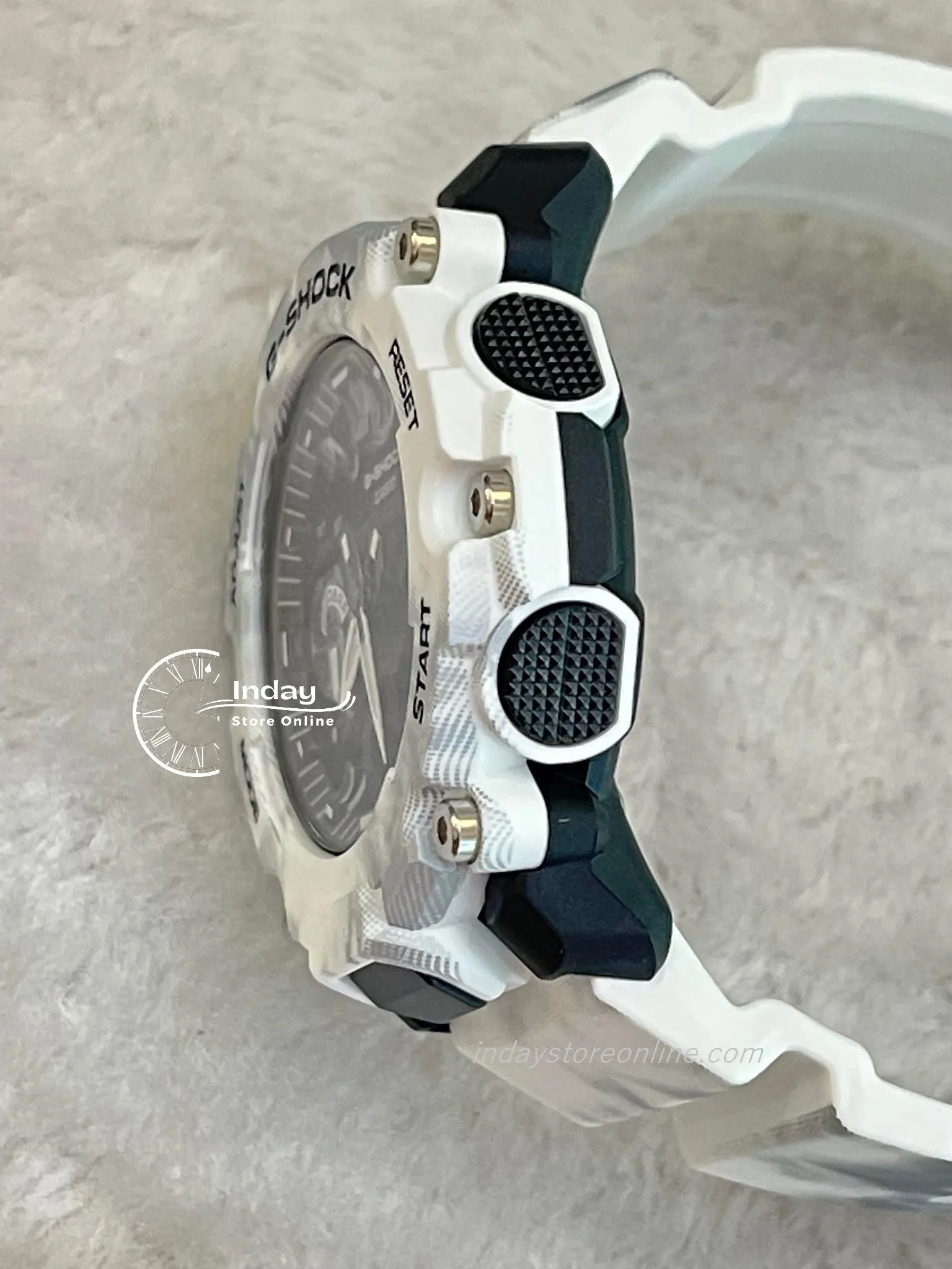 Casio G-Shock Men's Watch GA-2200GC-7A Analog-Digital GA-2200 Series Camouflage Frozen Forest Series Sporty Design Carbon Core Guard Structure