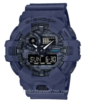 Casio G-Shock Men's Watch GA-700CA-2A Analog-Digital Camouflage Motif Sporty Design Shock Resistant