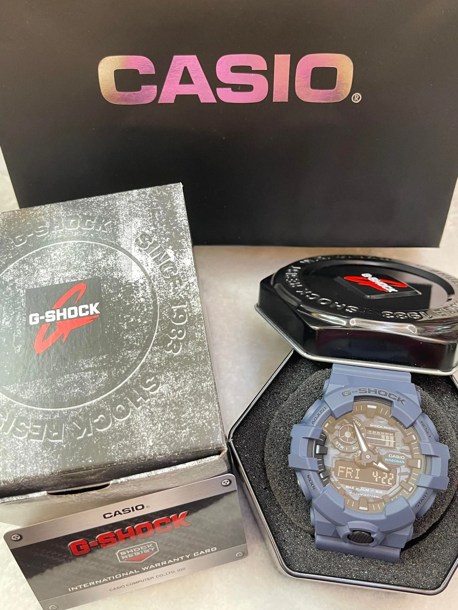 Casio G-Shock Men's Watch GA-700CA-2A Analog-Digital Camouflage Motif Sporty Design Shock Resistant