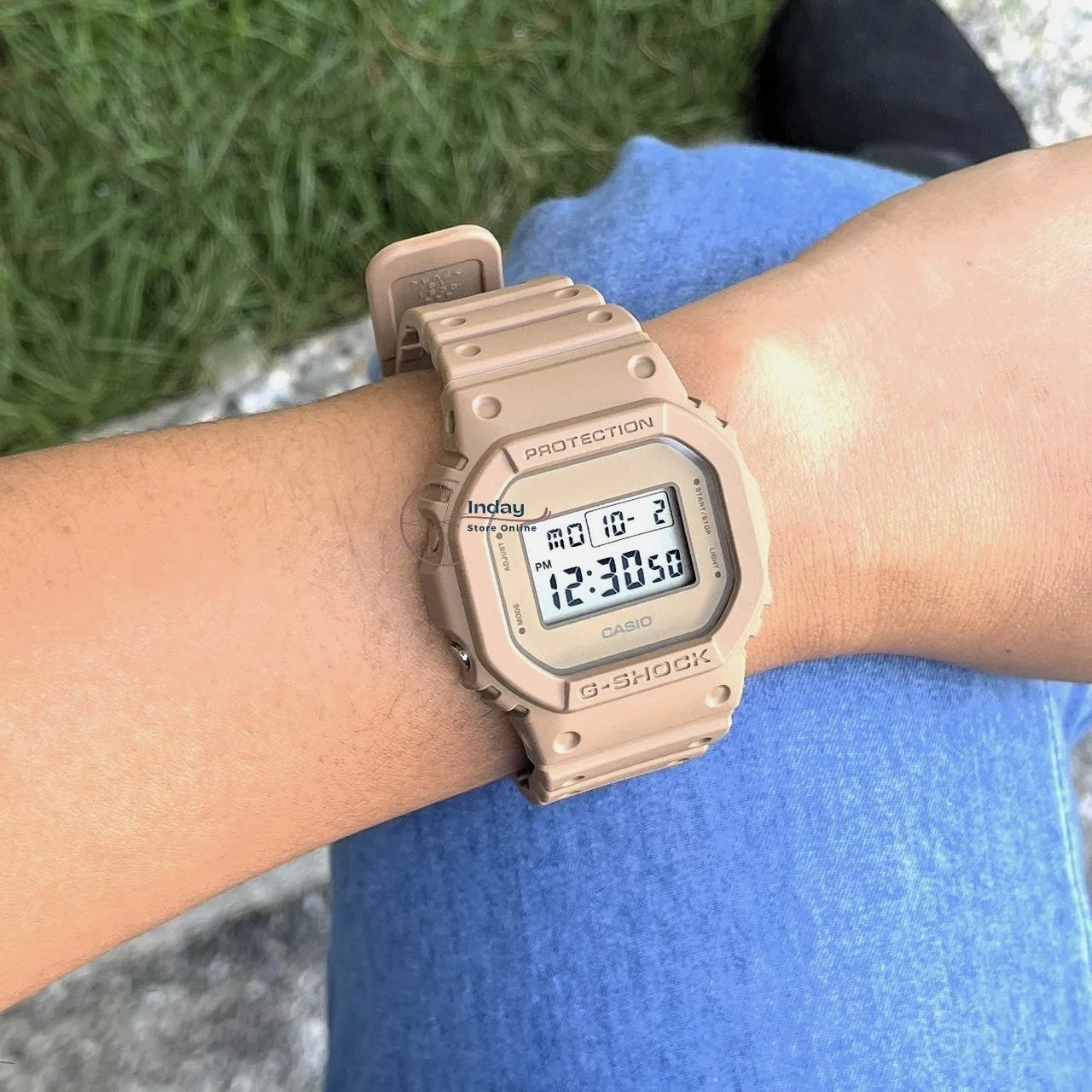 Casio G-Shock Unisex Watch DW-5600NC-5A DW-5600NC-5A Digital 5600 Series Earthy Colors Monochromatic Style Shock Resistant 200-meter Water Resistance