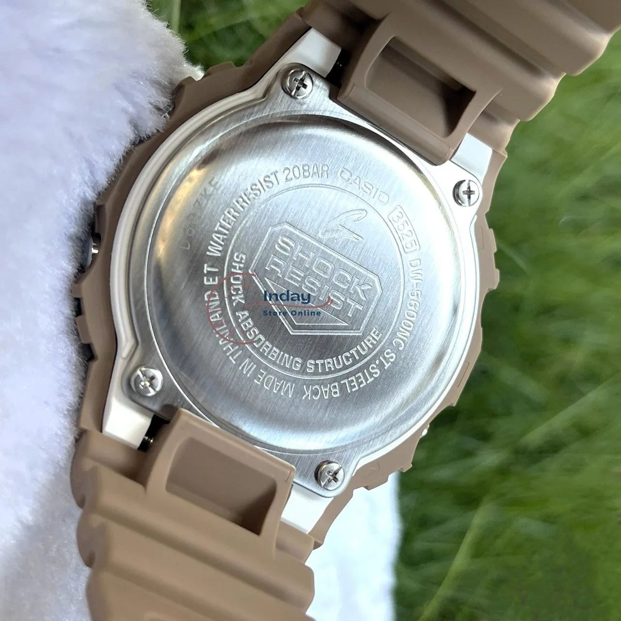 Casio G-Shock Unisex Watch DW-5600NC-5A DW-5600NC-5A Digital 5600 Series Earthy Colors Monochromatic Style Shock Resistant 200-meter Water Resistance