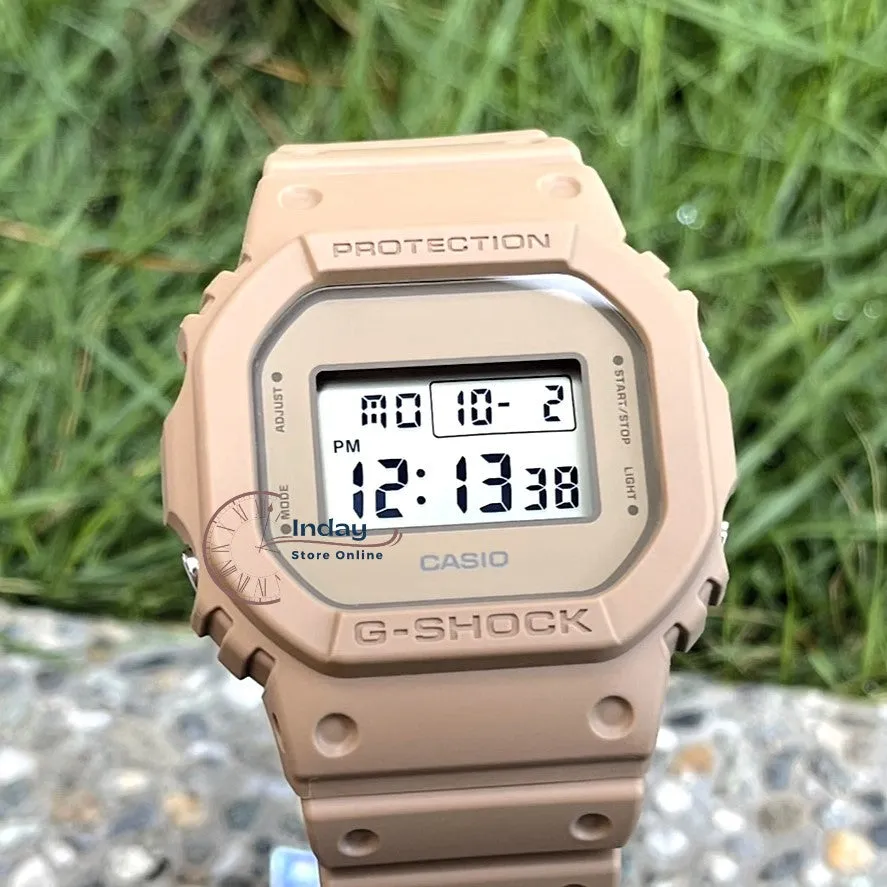 Casio G-Shock Unisex Watch DW-5600NC-5A DW-5600NC-5A Digital 5600 Series Earthy Colors Monochromatic Style Shock Resistant 200-meter Water Resistance