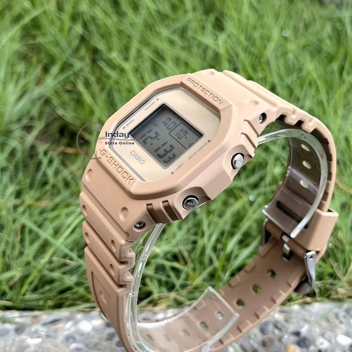 Casio G-Shock Unisex Watch DW-5600NC-5A DW-5600NC-5A Digital 5600 Series Earthy Colors Monochromatic Style Shock Resistant 200-meter Water Resistance