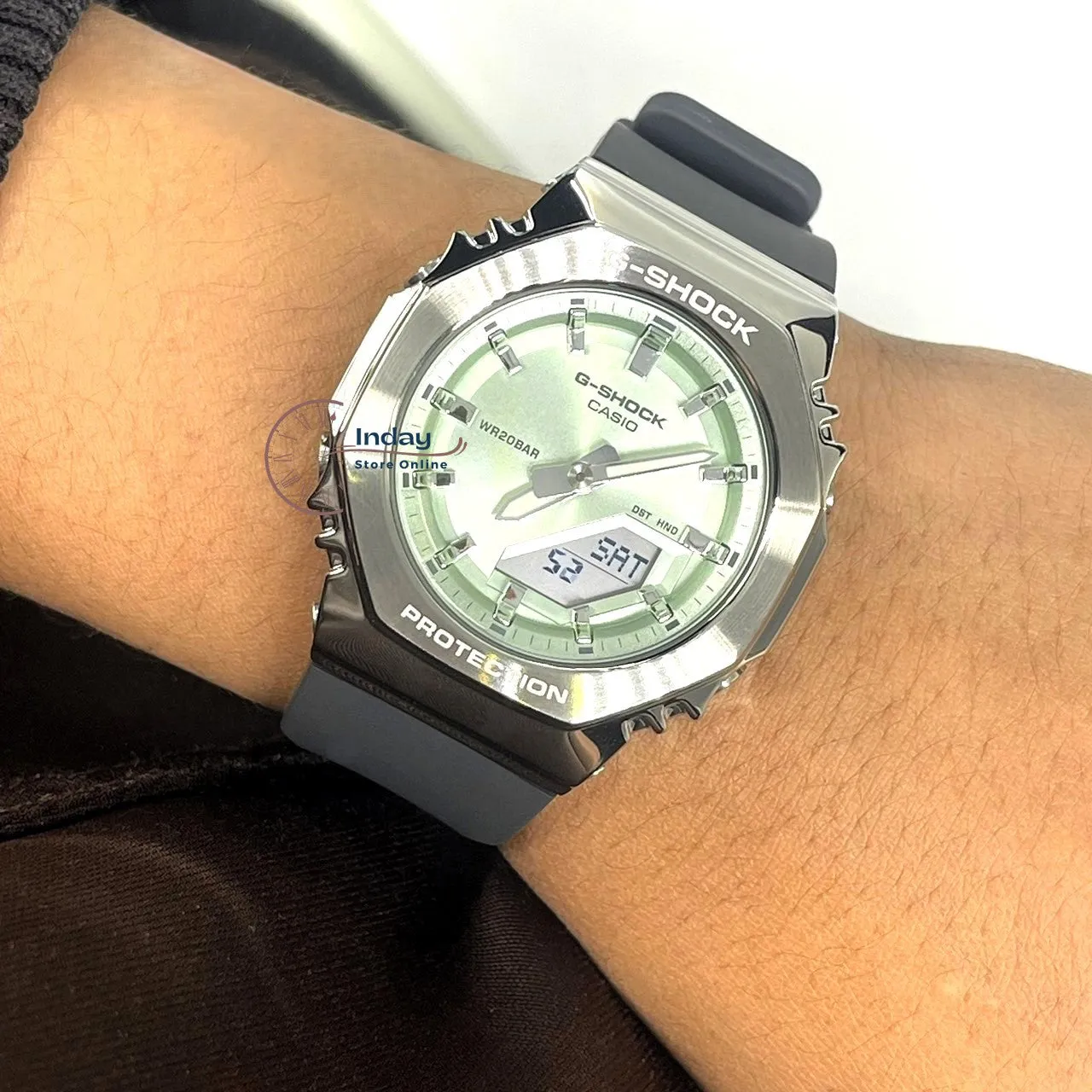 Casio G-Shock Women's Watch GM-S2110-3A Resin Band Shock Resistant Mineral Glass