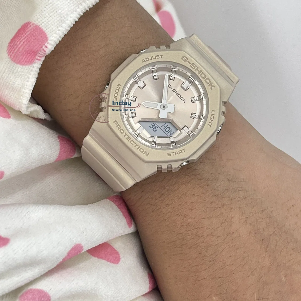 Casio G-Shock Women's Watch GMA-P2100ST-9A Bio-based Resin Band Shock Resistant Mineral Glass
