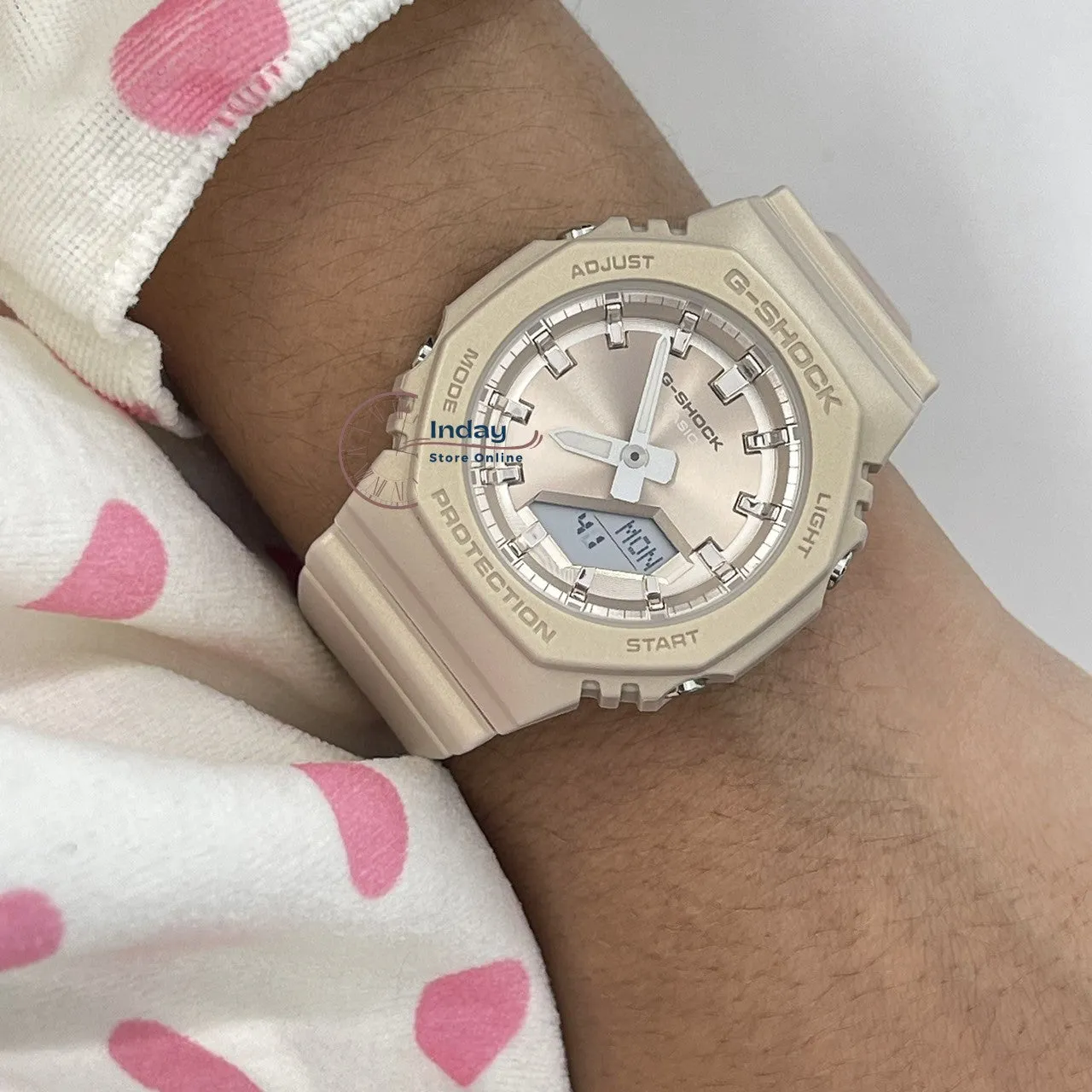 Casio G-Shock Women's Watch GMA-P2100ST-9A Bio-based Resin Band Shock Resistant Mineral Glass