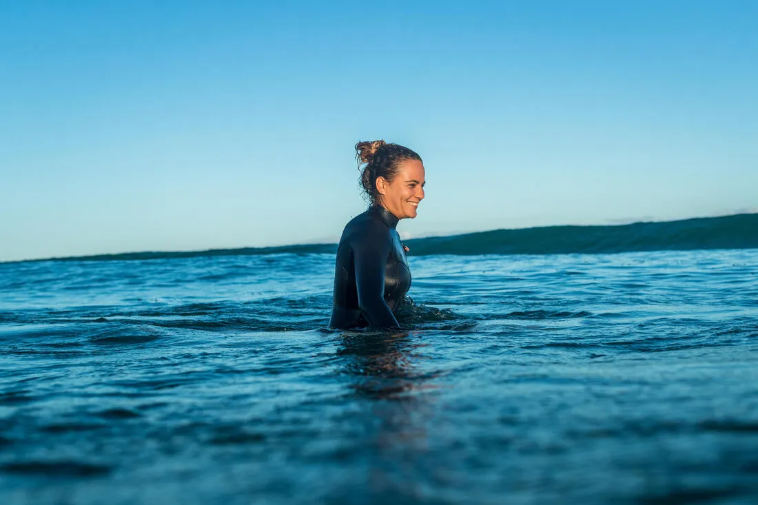 COMBINAISON DE SURF NÉOPRÈNE 3/2 MM 900 FEMME BLEU MARINE