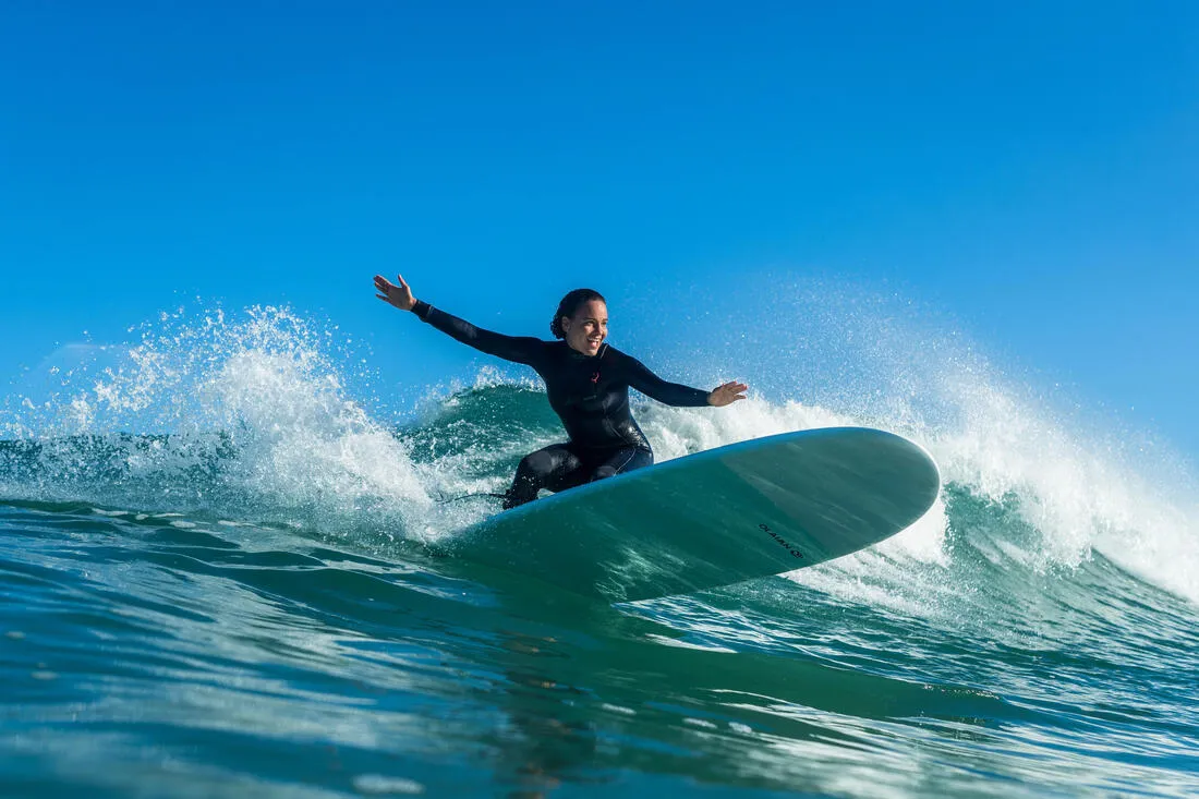 COMBINAISON DE SURF NÉOPRÈNE 3/2 MM 900 FEMME BLEU MARINE