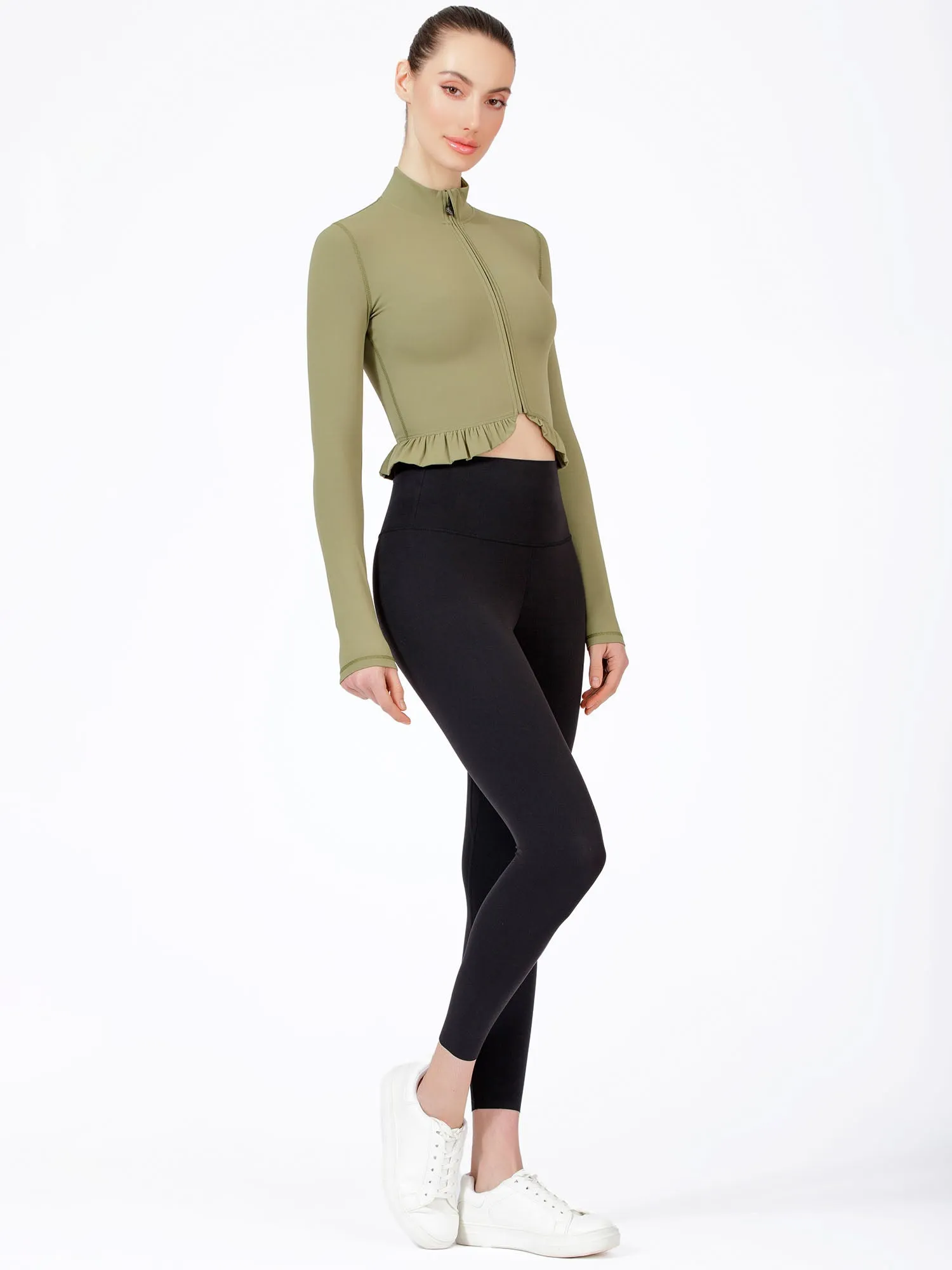 CROPPED RUFFLES JACKET