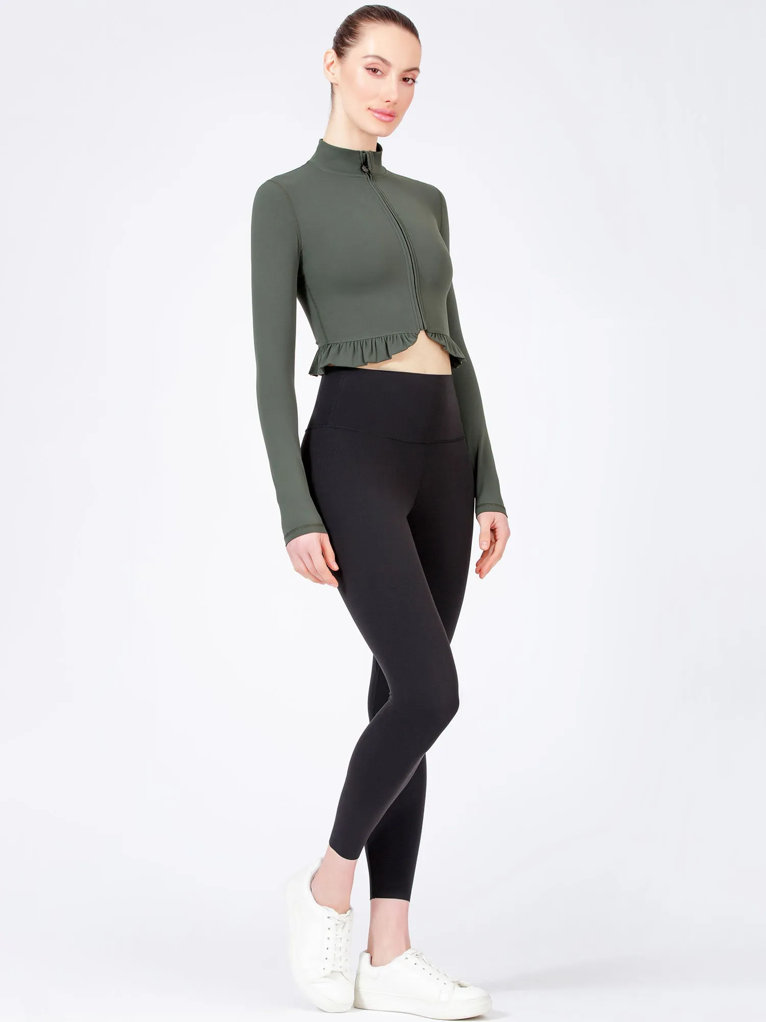 CROPPED RUFFLES JACKET
