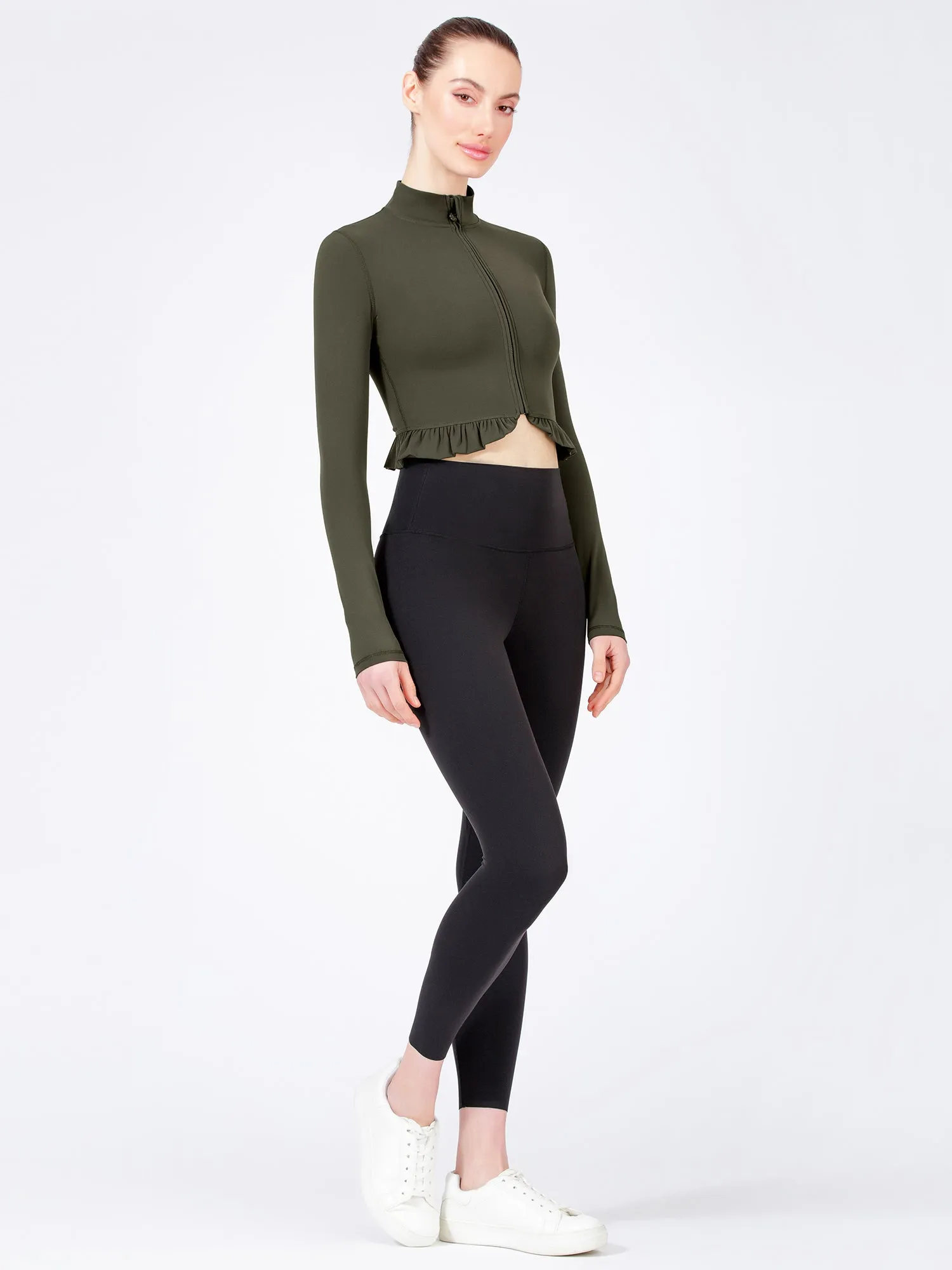 CROPPED RUFFLES JACKET
