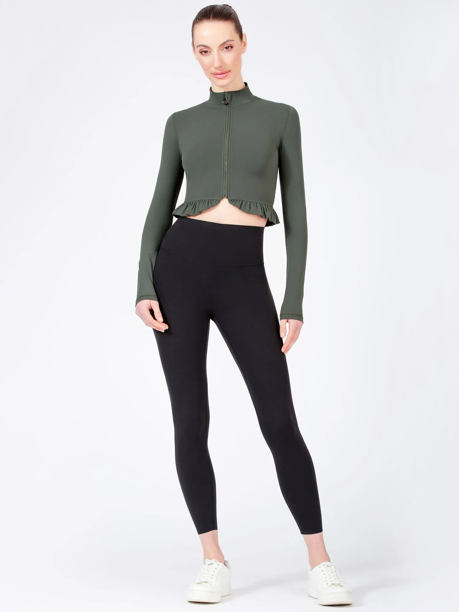 CROPPED RUFFLES JACKET