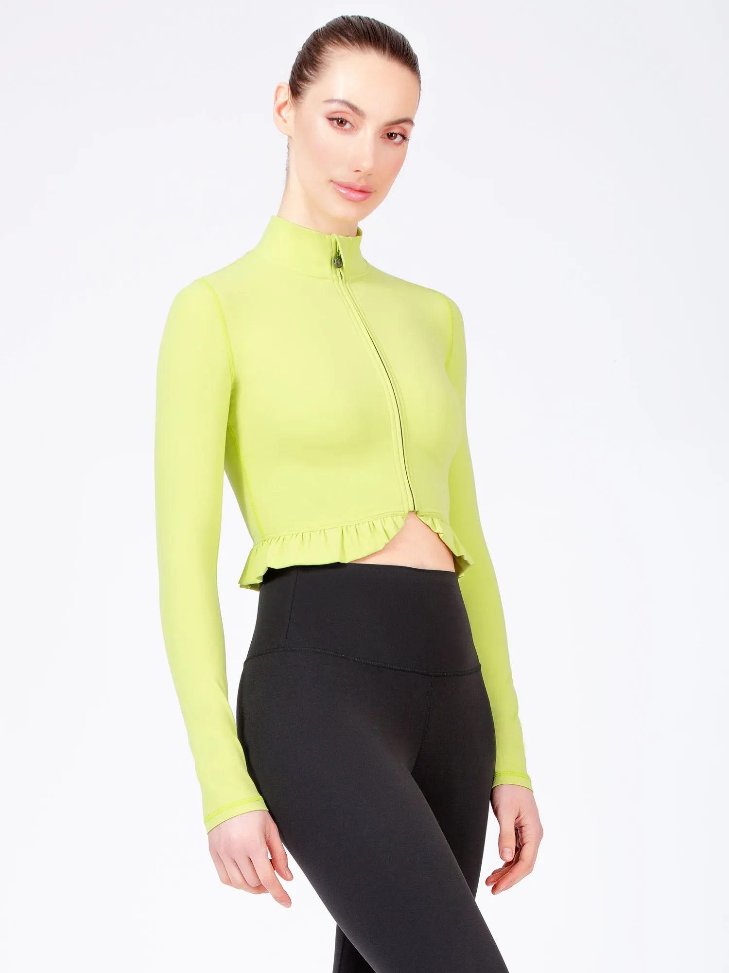 CROPPED RUFFLES JACKET