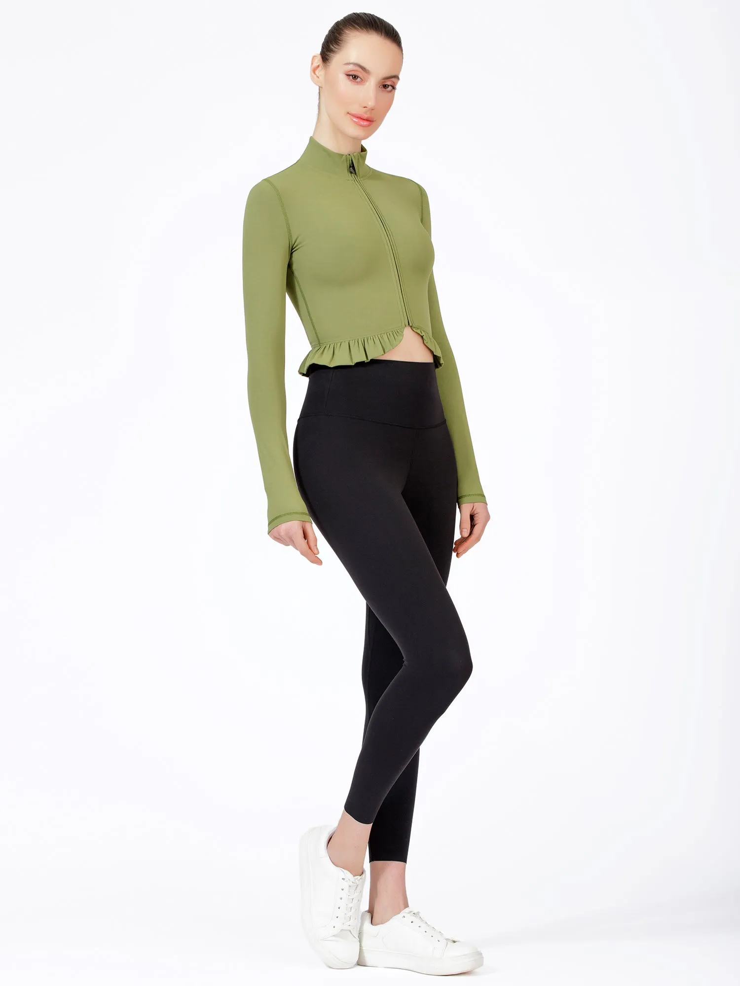 CROPPED RUFFLES JACKET