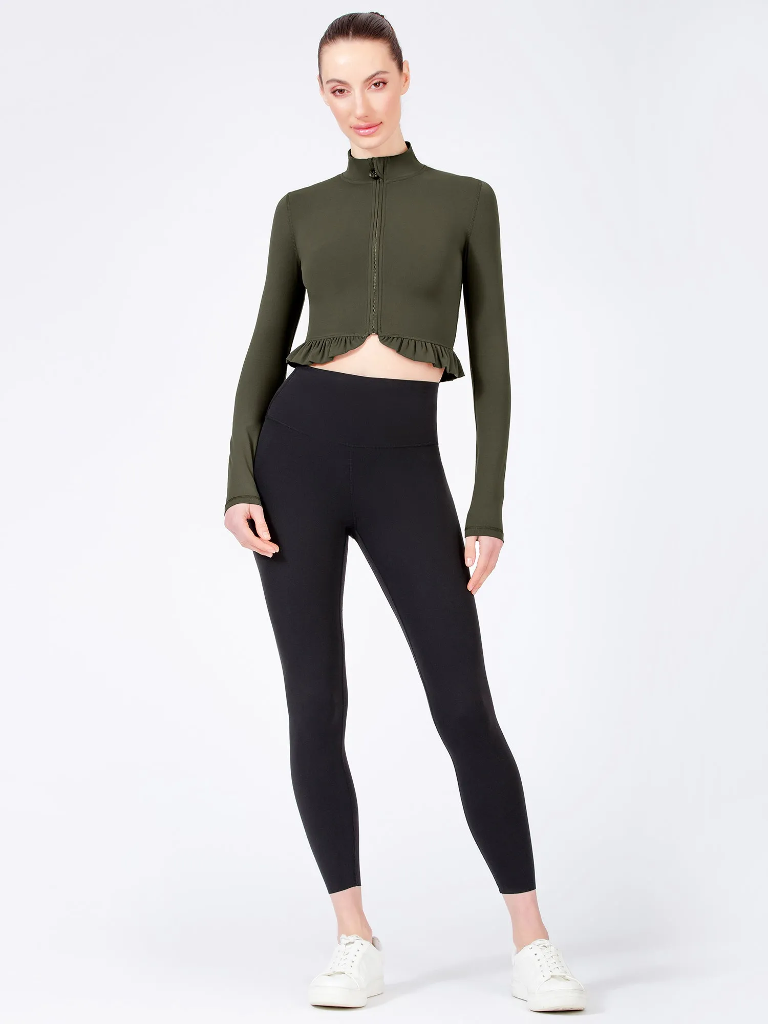 CROPPED RUFFLES JACKET