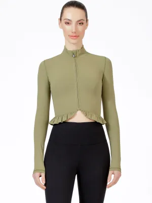 CROPPED RUFFLES JACKET