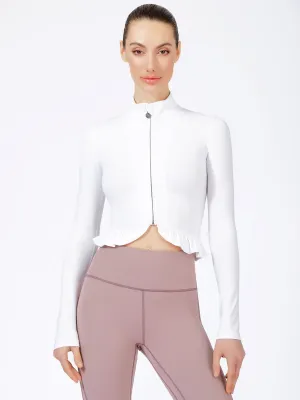 CROPPED RUFFLES JACKET