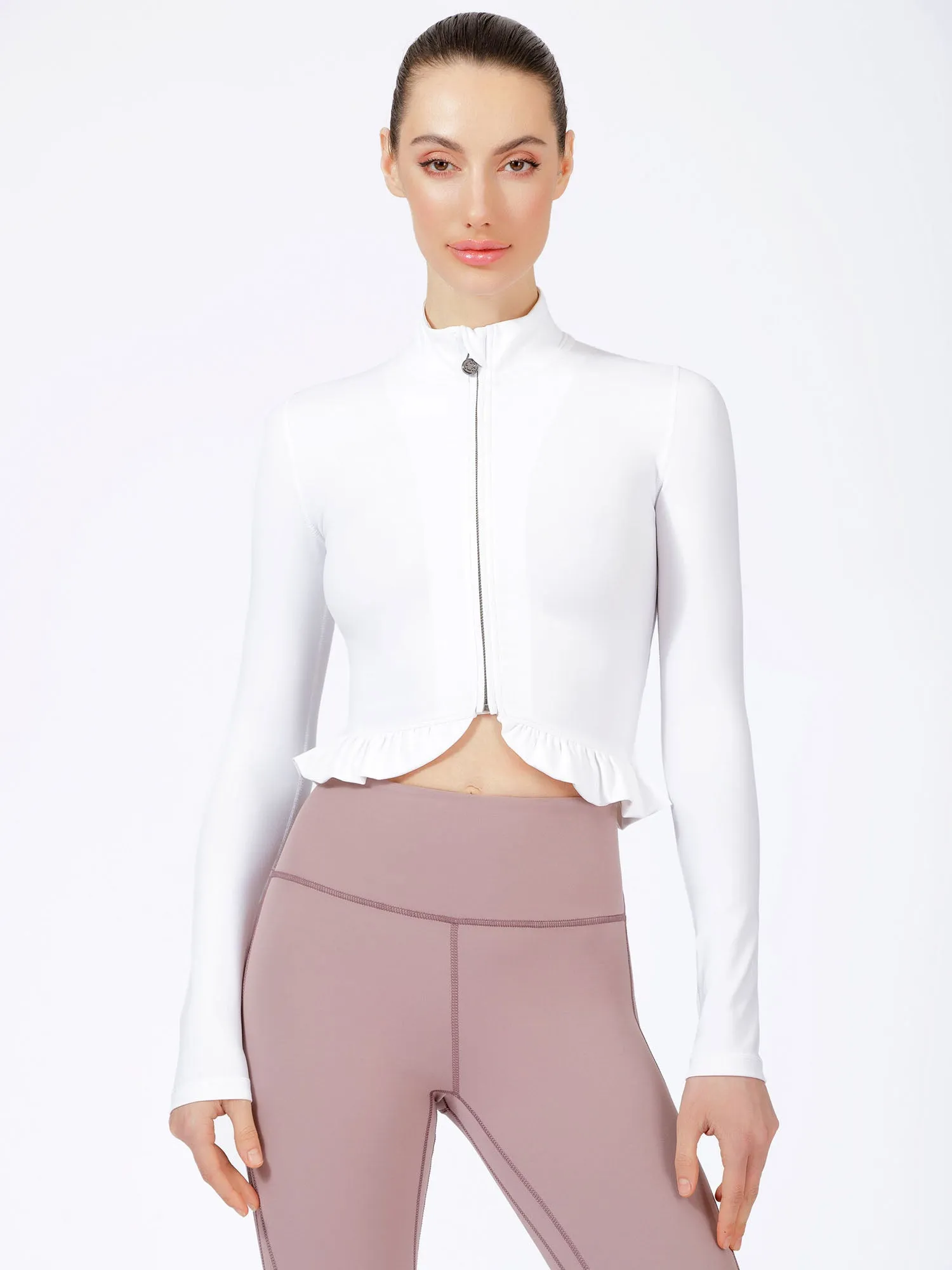 CROPPED RUFFLES JACKET