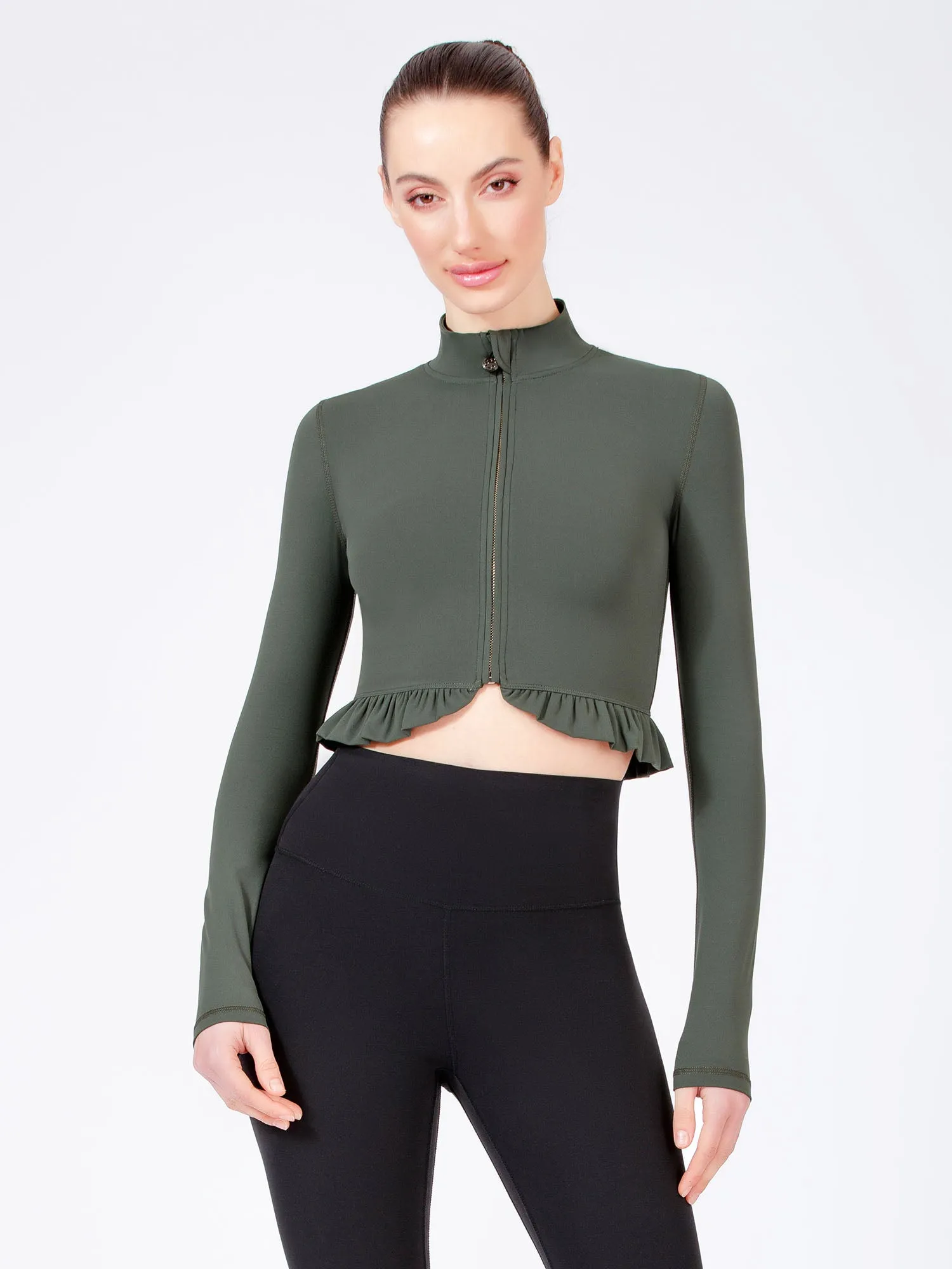 CROPPED RUFFLES JACKET
