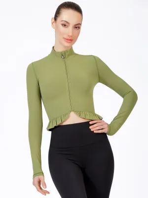 CROPPED RUFFLES JACKET