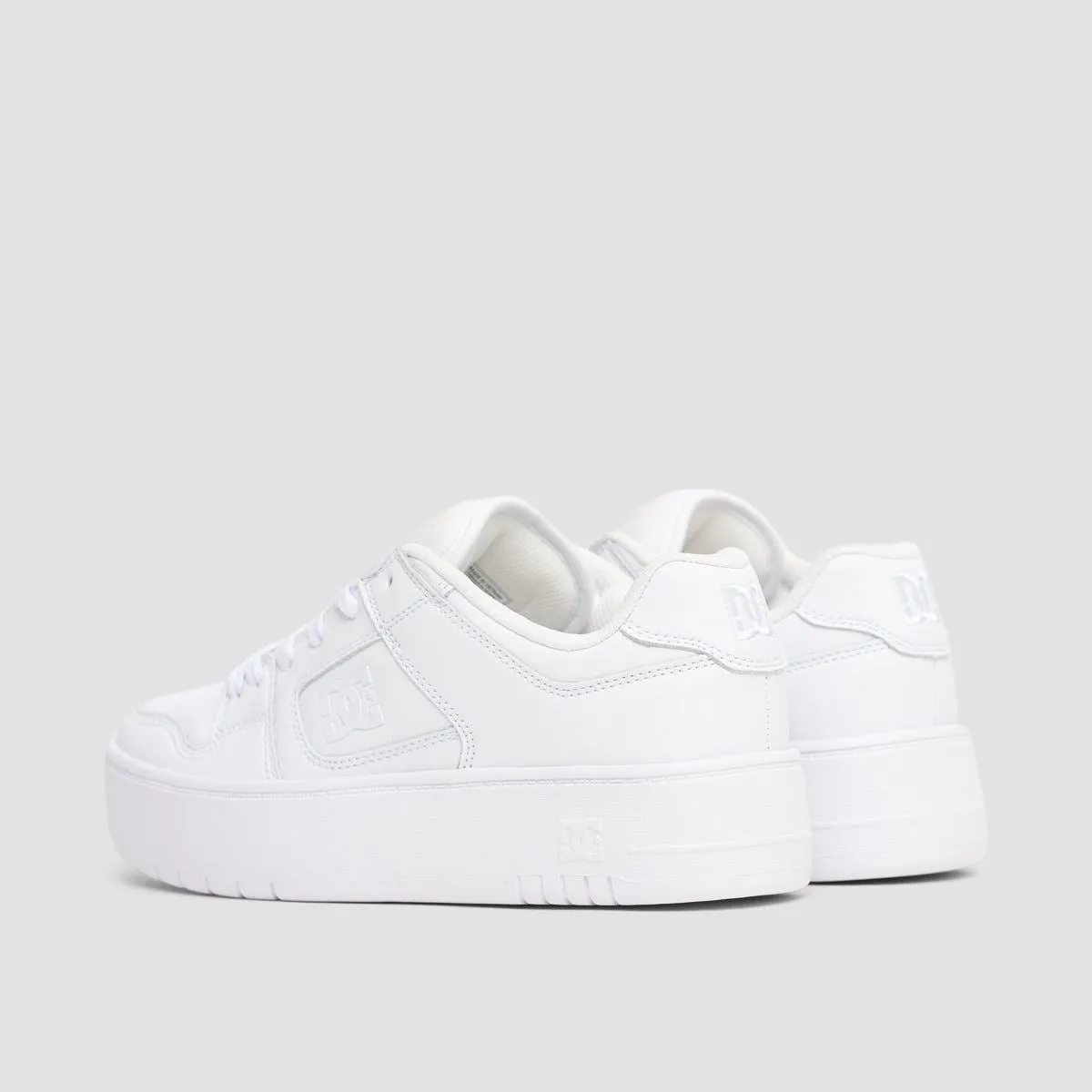 DC Manteca 4 Platform Shoes - White/White - Womens