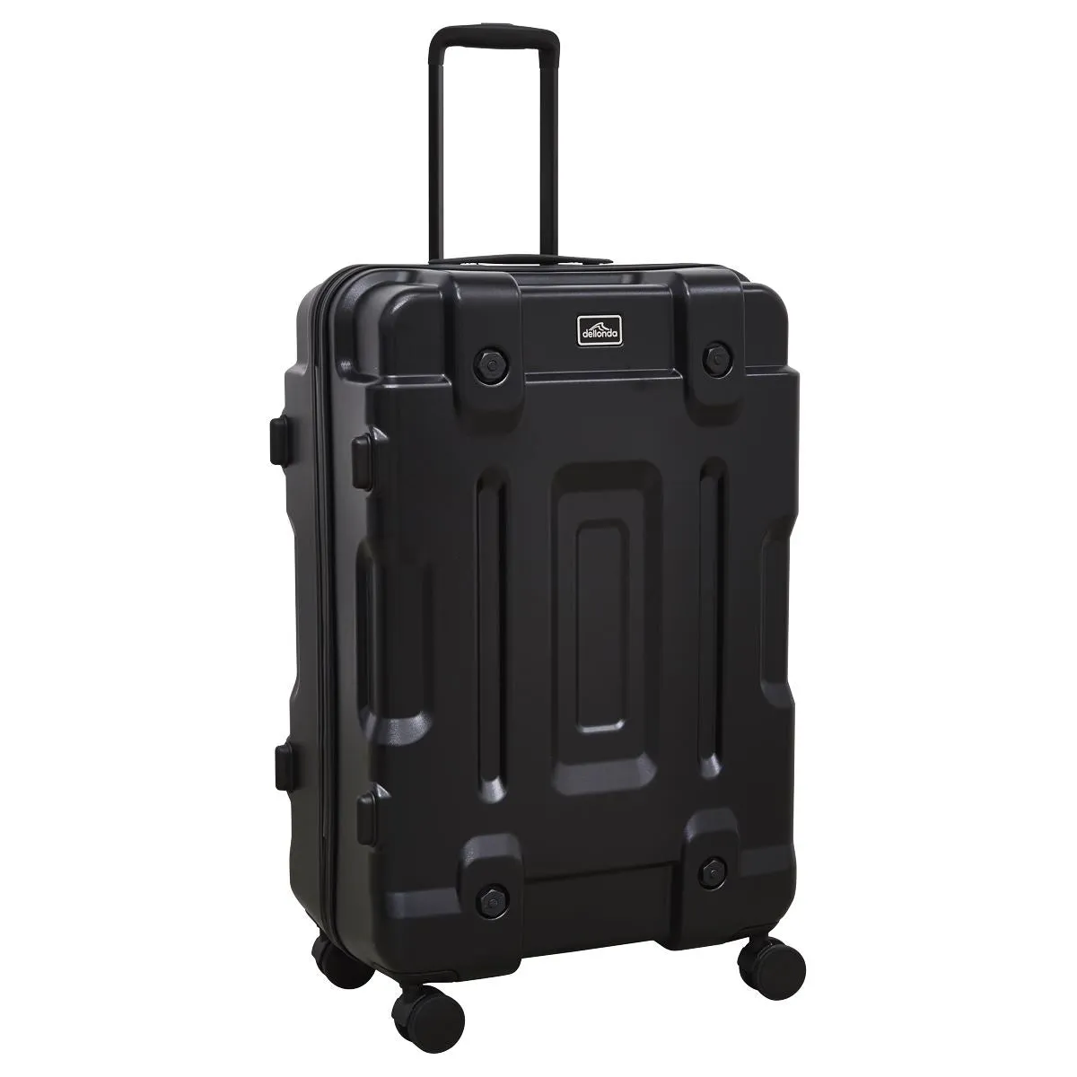 Dellonda 3-Piece Lightweight ABS Luggage Set  - 20", 24", 28" - Black - DL10