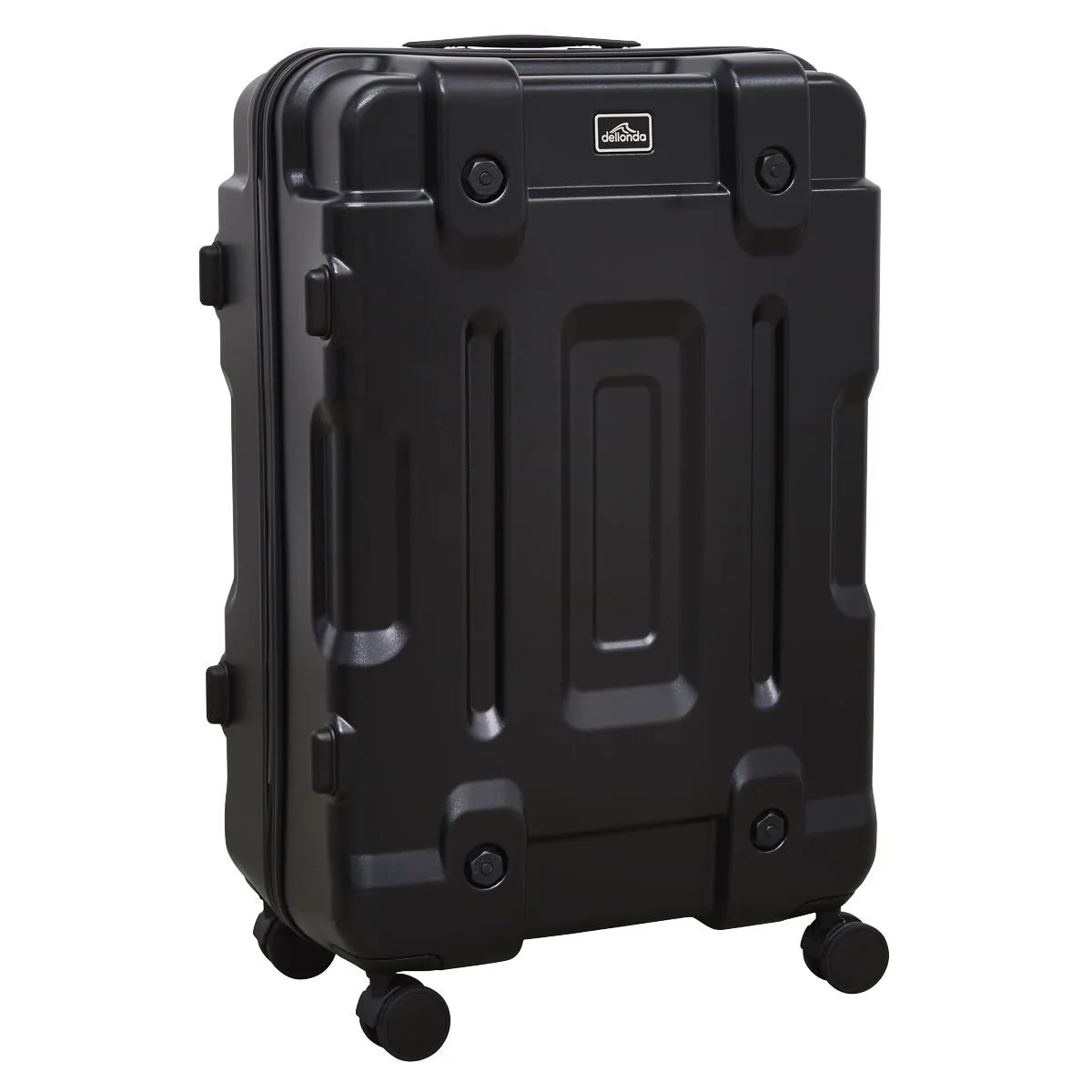 Dellonda 3-Piece Lightweight ABS Luggage Set  - 20", 24", 28" - Black - DL10