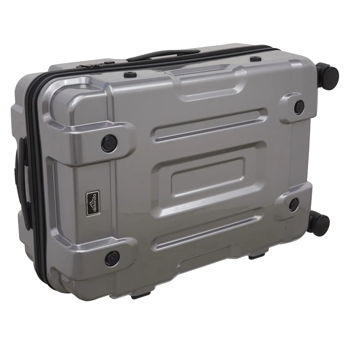 Dellonda 3pc Lightweight ABS Luggage Set  - 20", 24", 28" - Silver - DL9