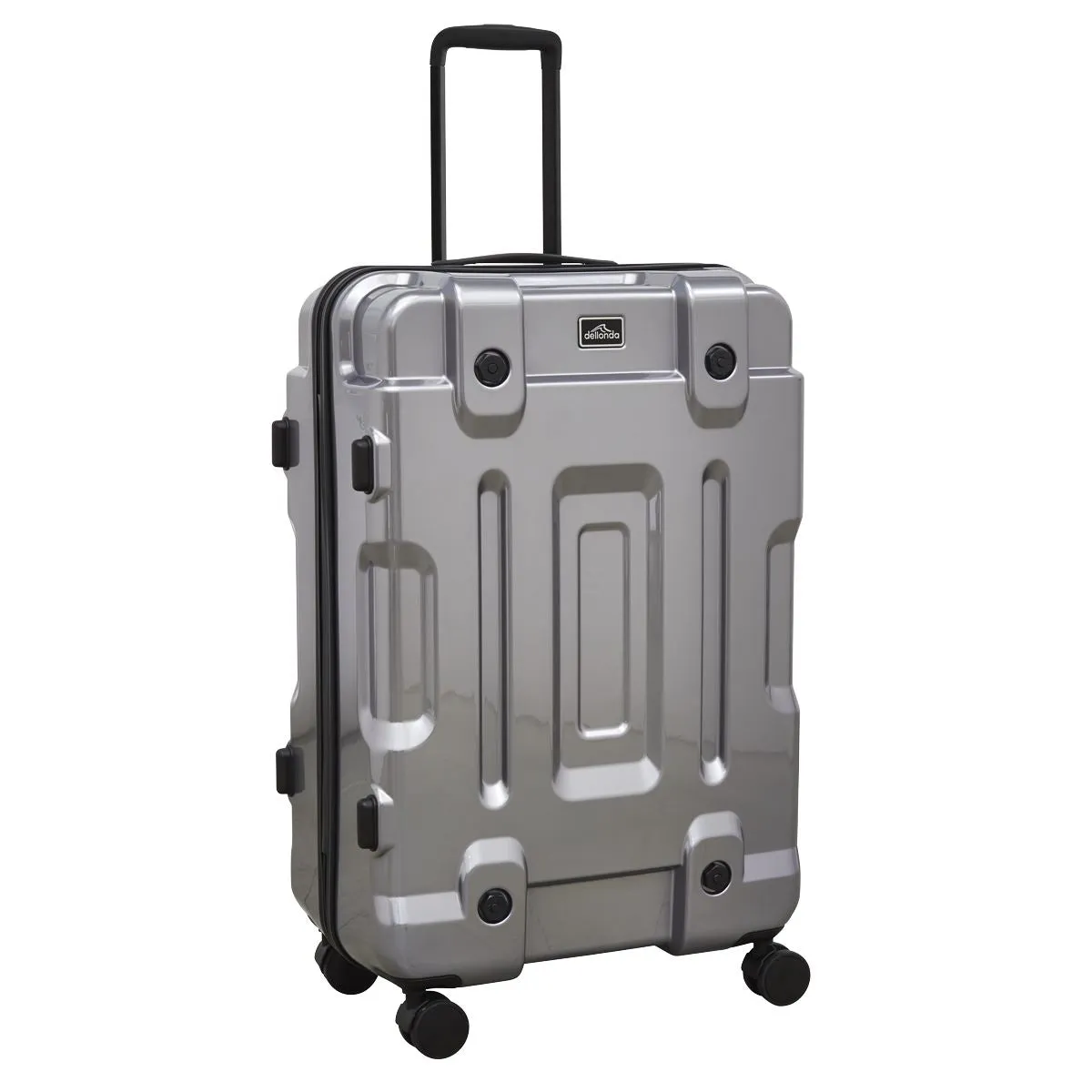 Dellonda 3pc Lightweight ABS Luggage Set  - 20", 24", 28" - Silver - DL9